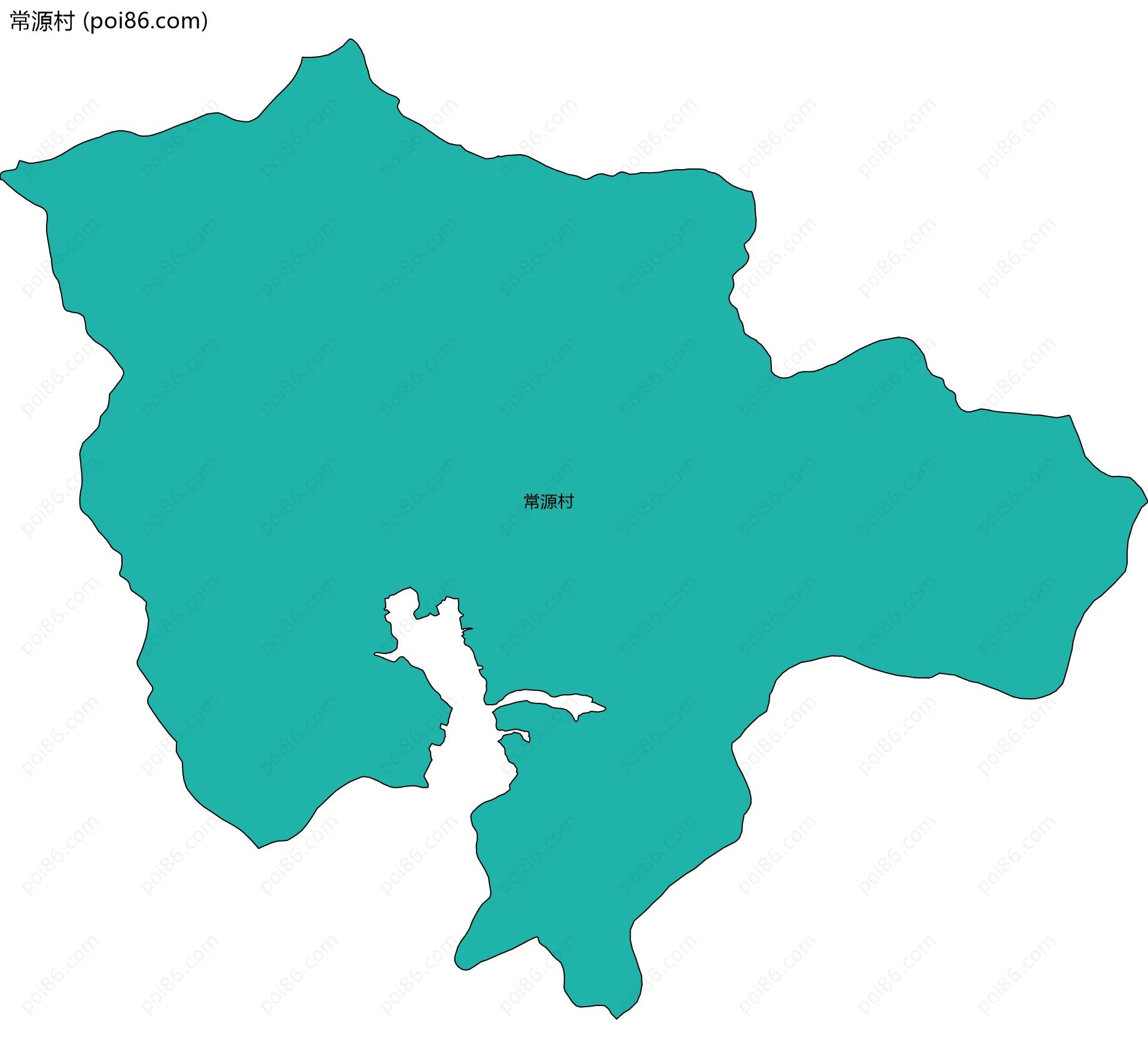 常源村边界地图