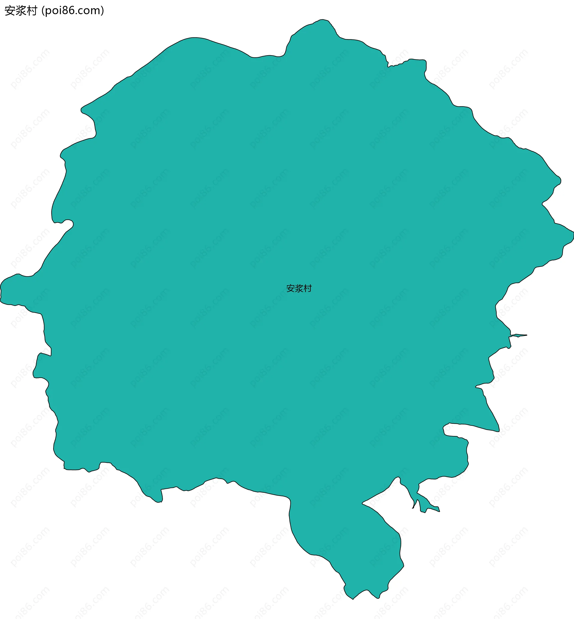 安浆村边界地图