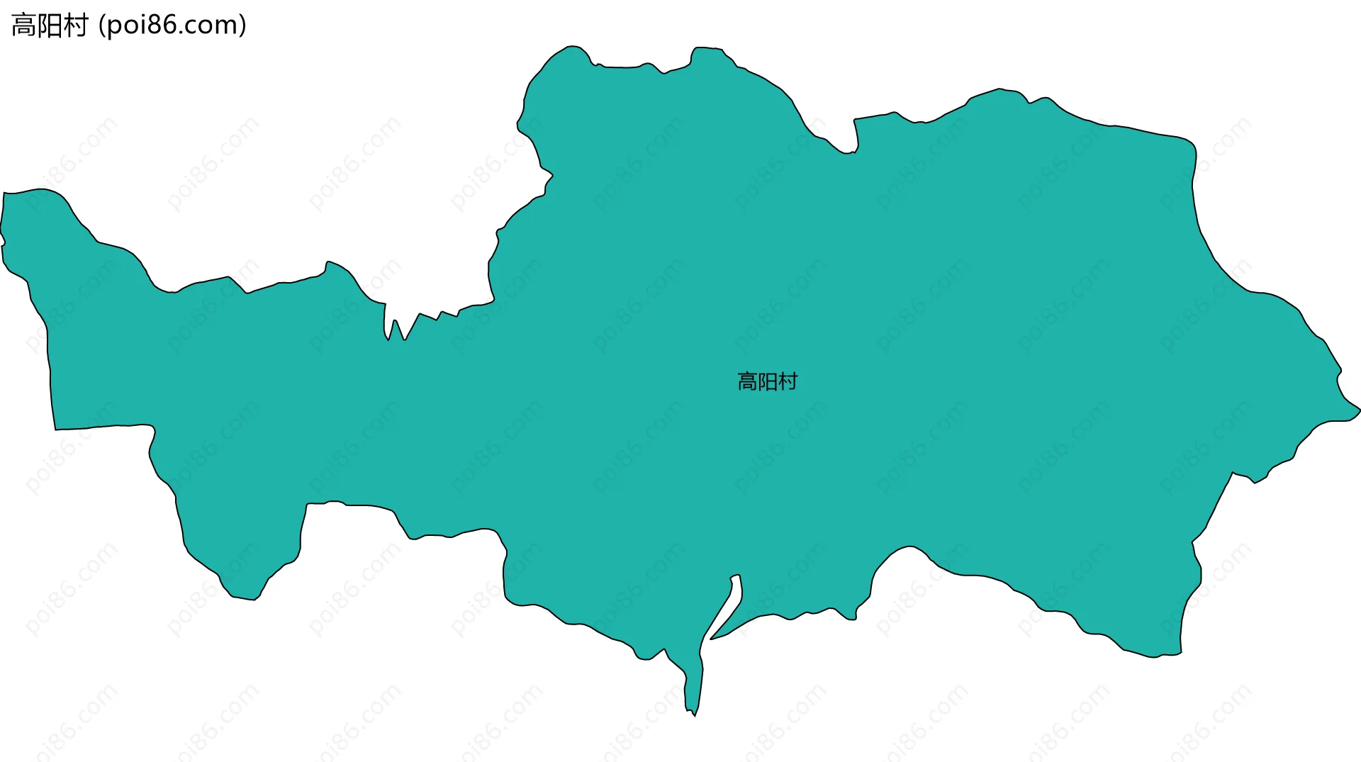 高阳村边界地图