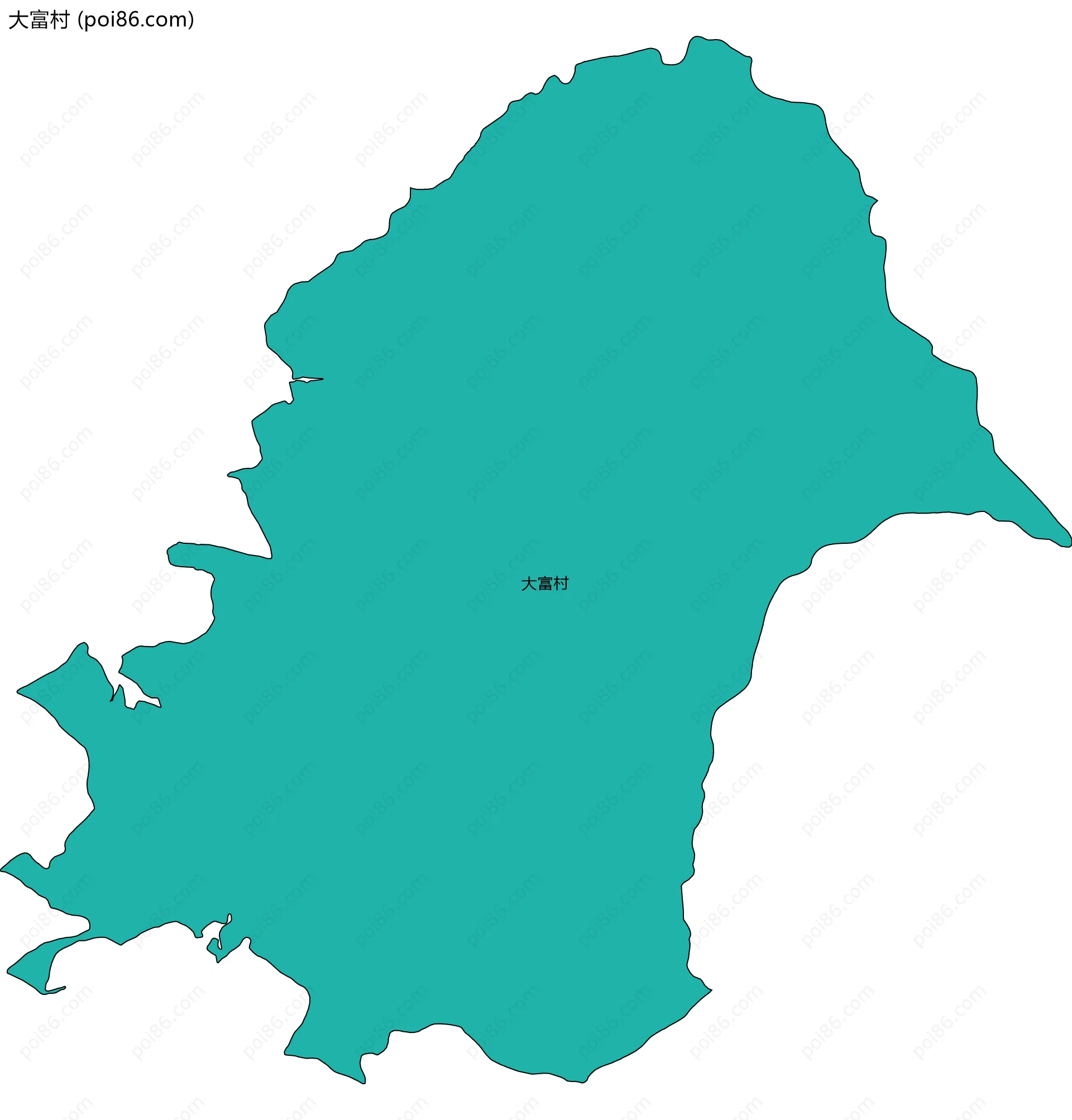 大富村边界地图