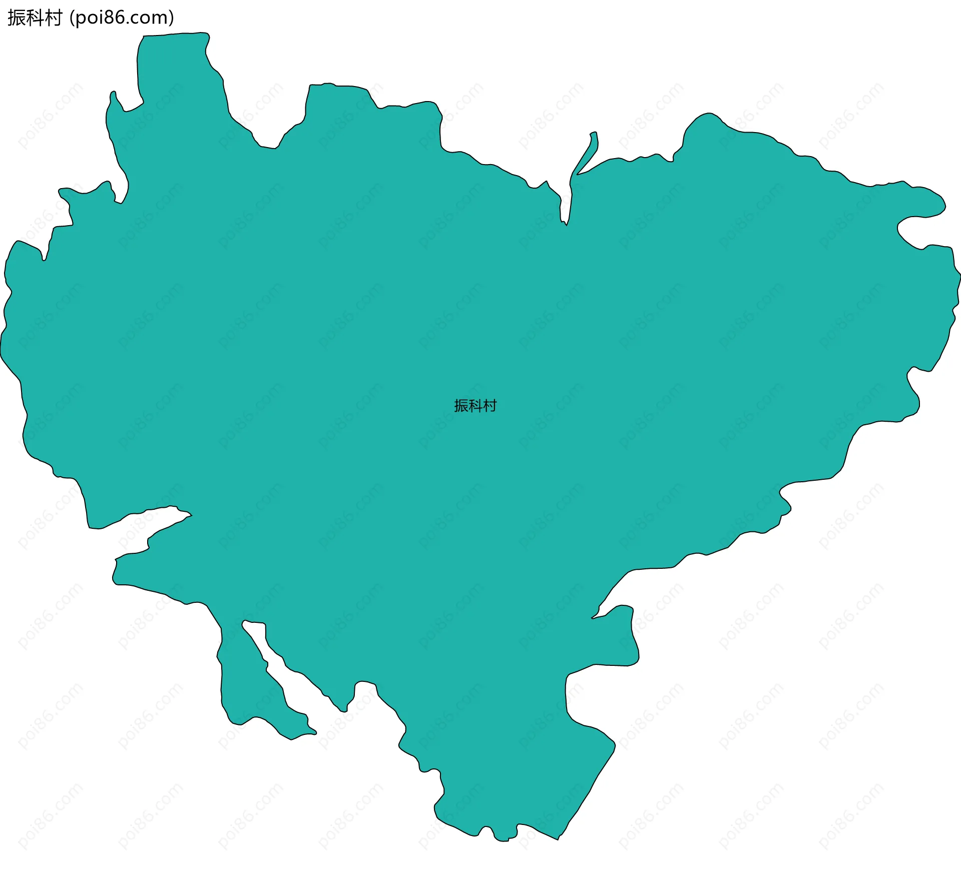 振科村边界地图