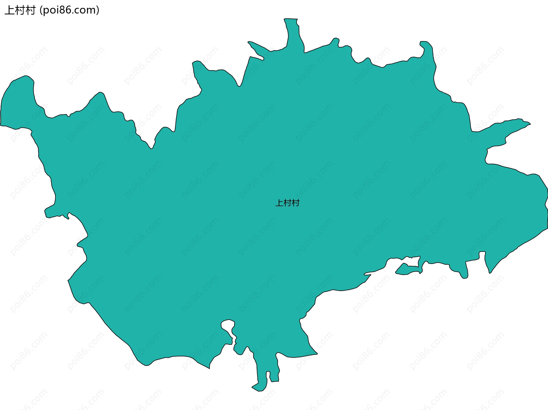上村村边界地图