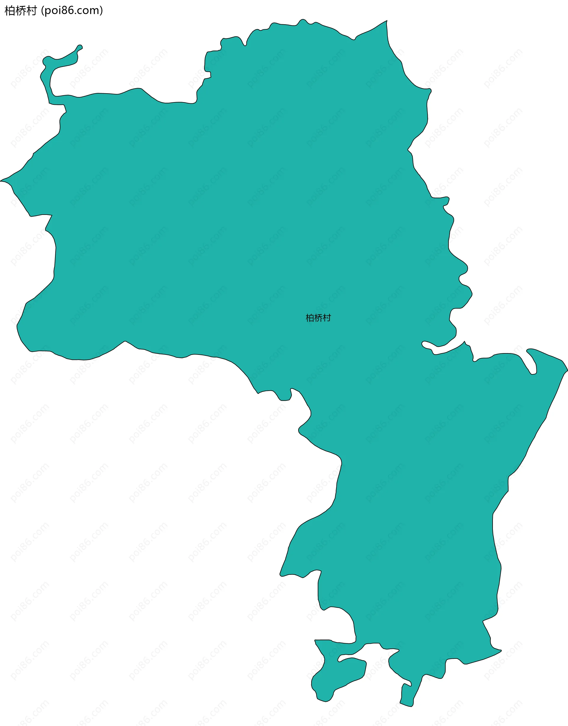 柏桥村边界地图