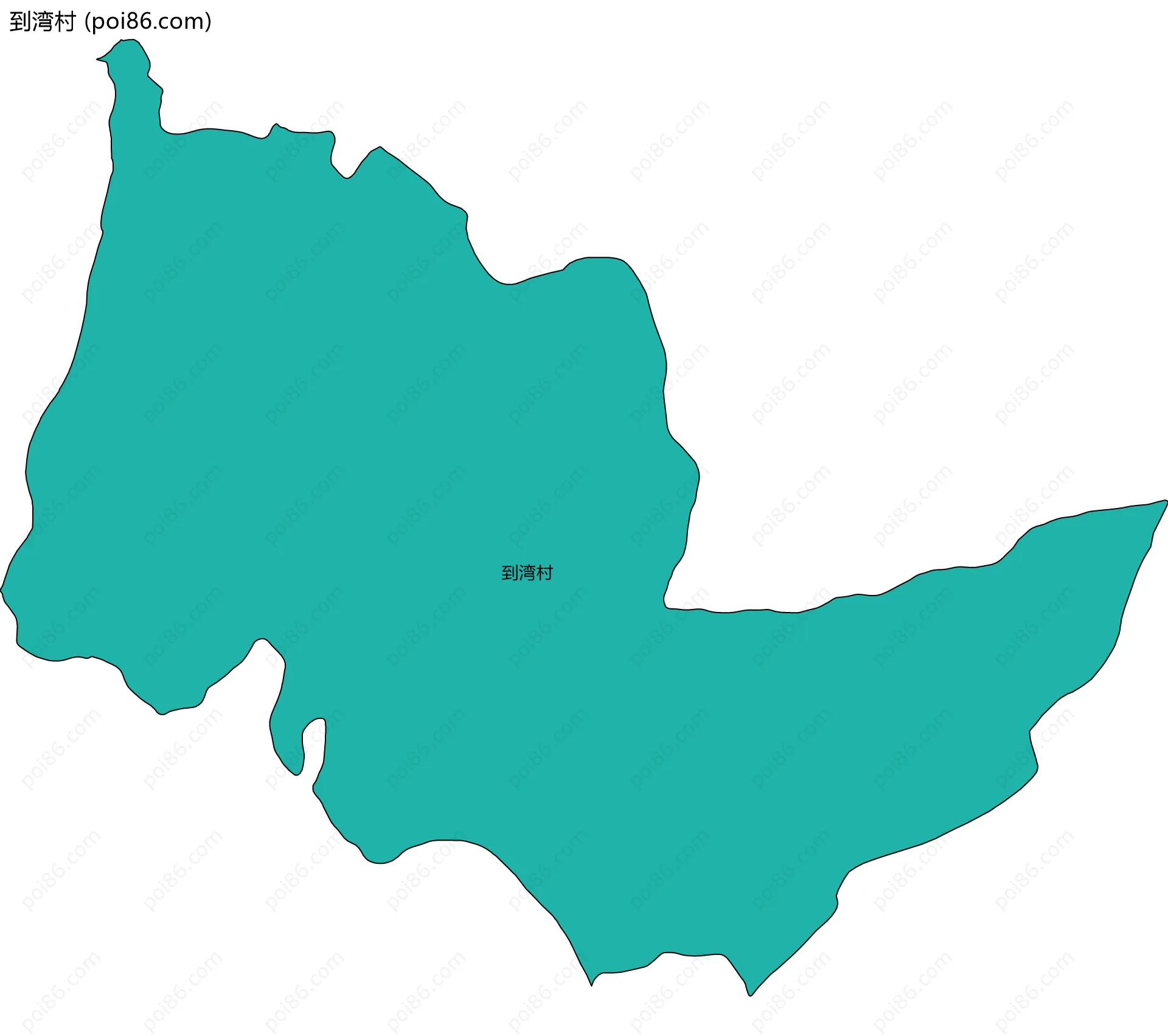 到湾村边界地图