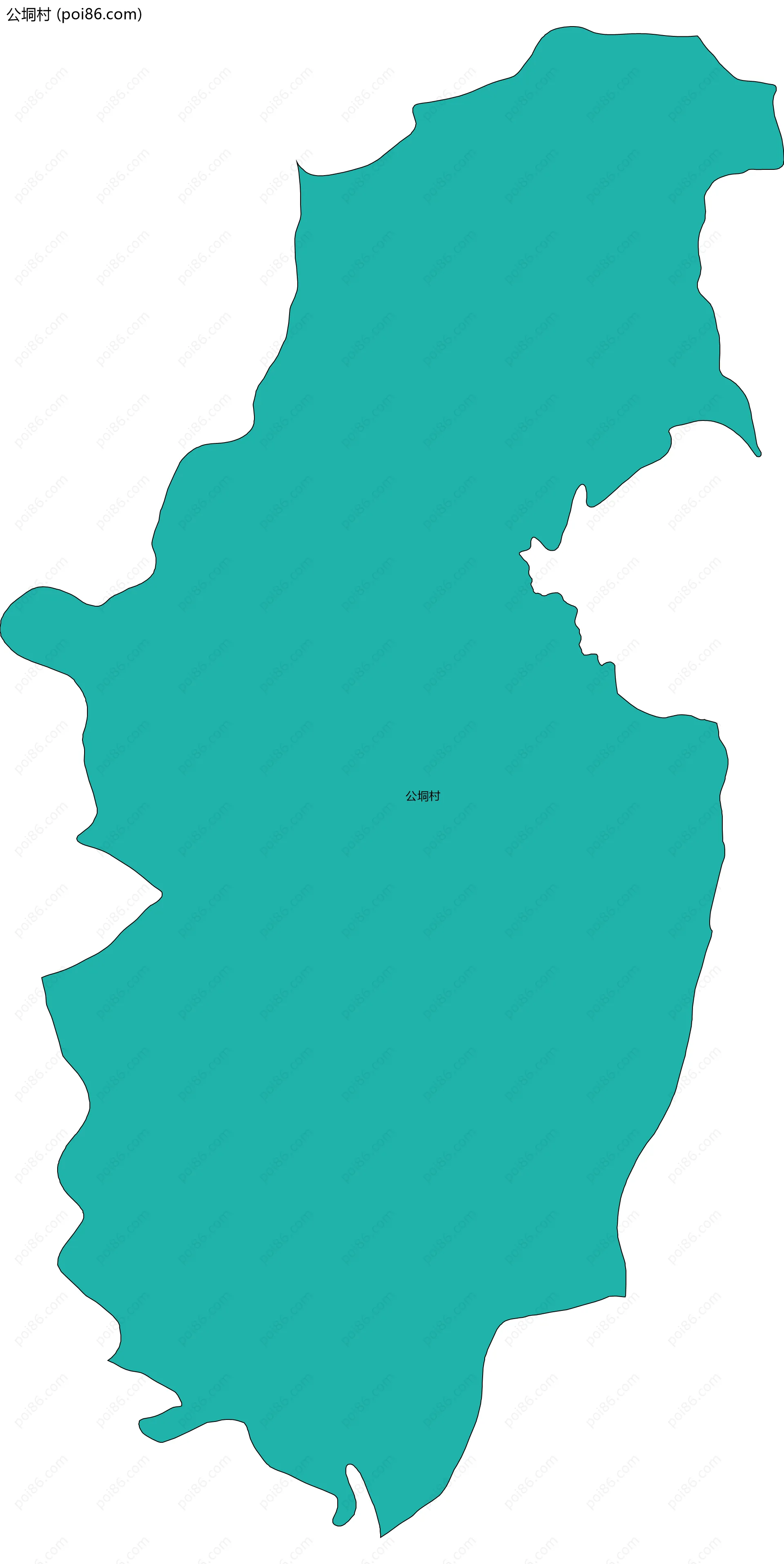 公垌村边界地图