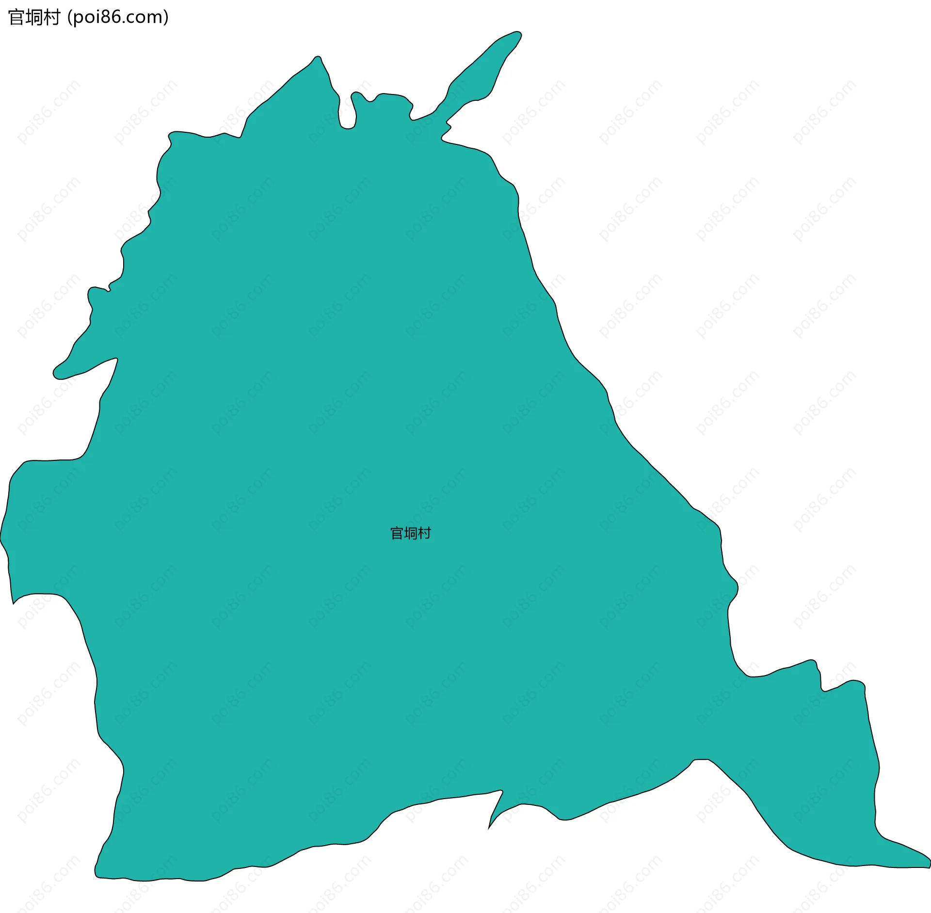 官垌村边界地图