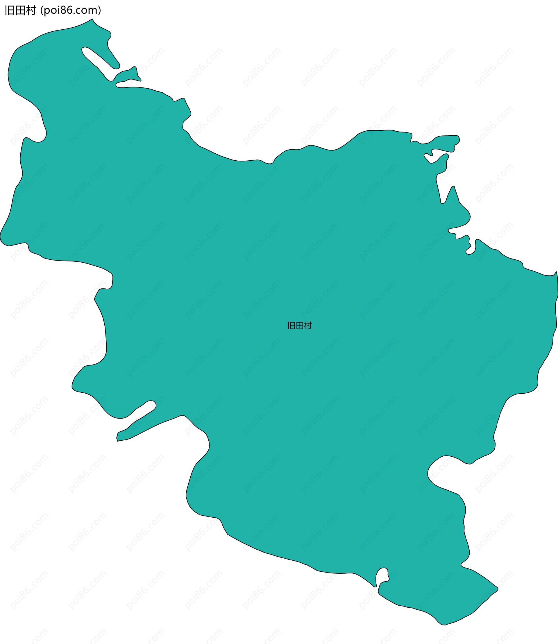 旧田村边界地图