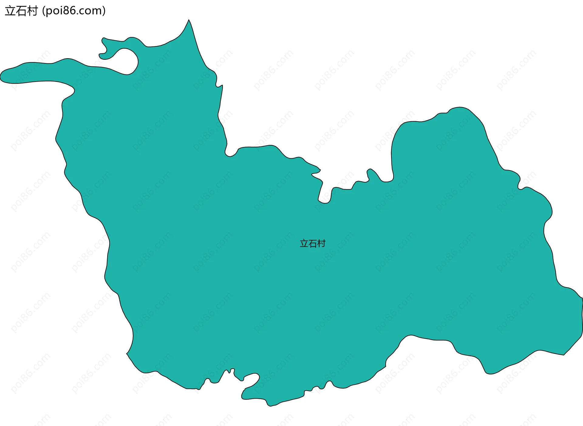 立石村边界地图