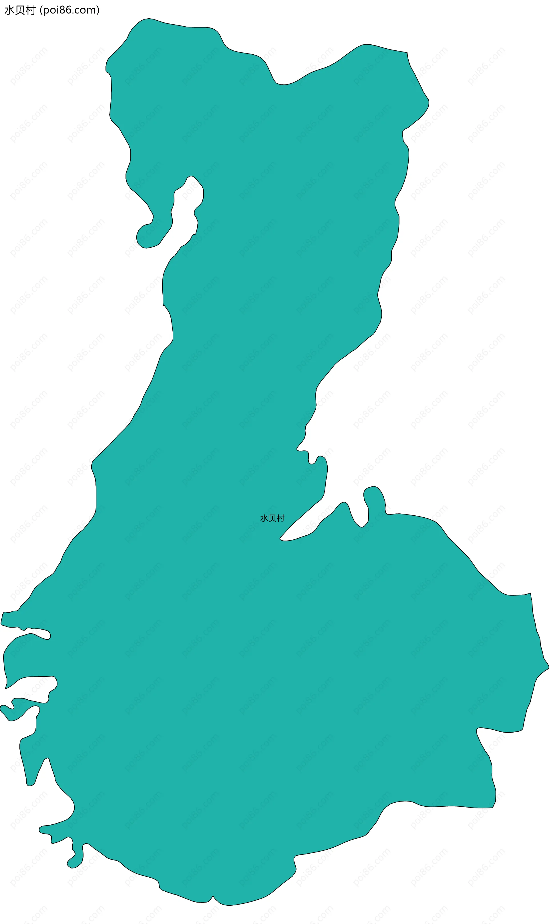 水贝村边界地图