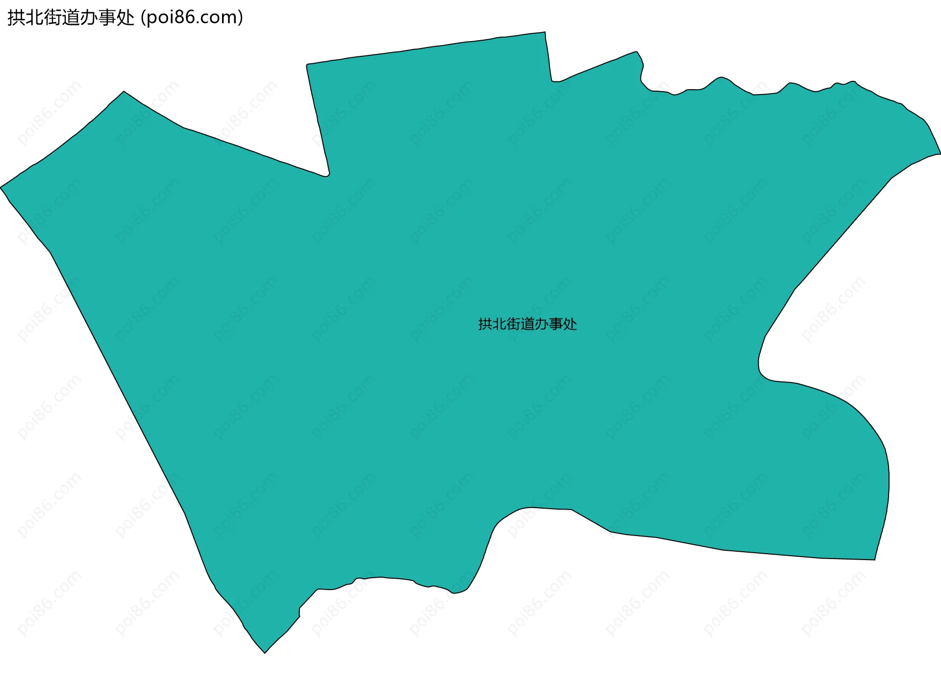 拱北街道办事处边界地图