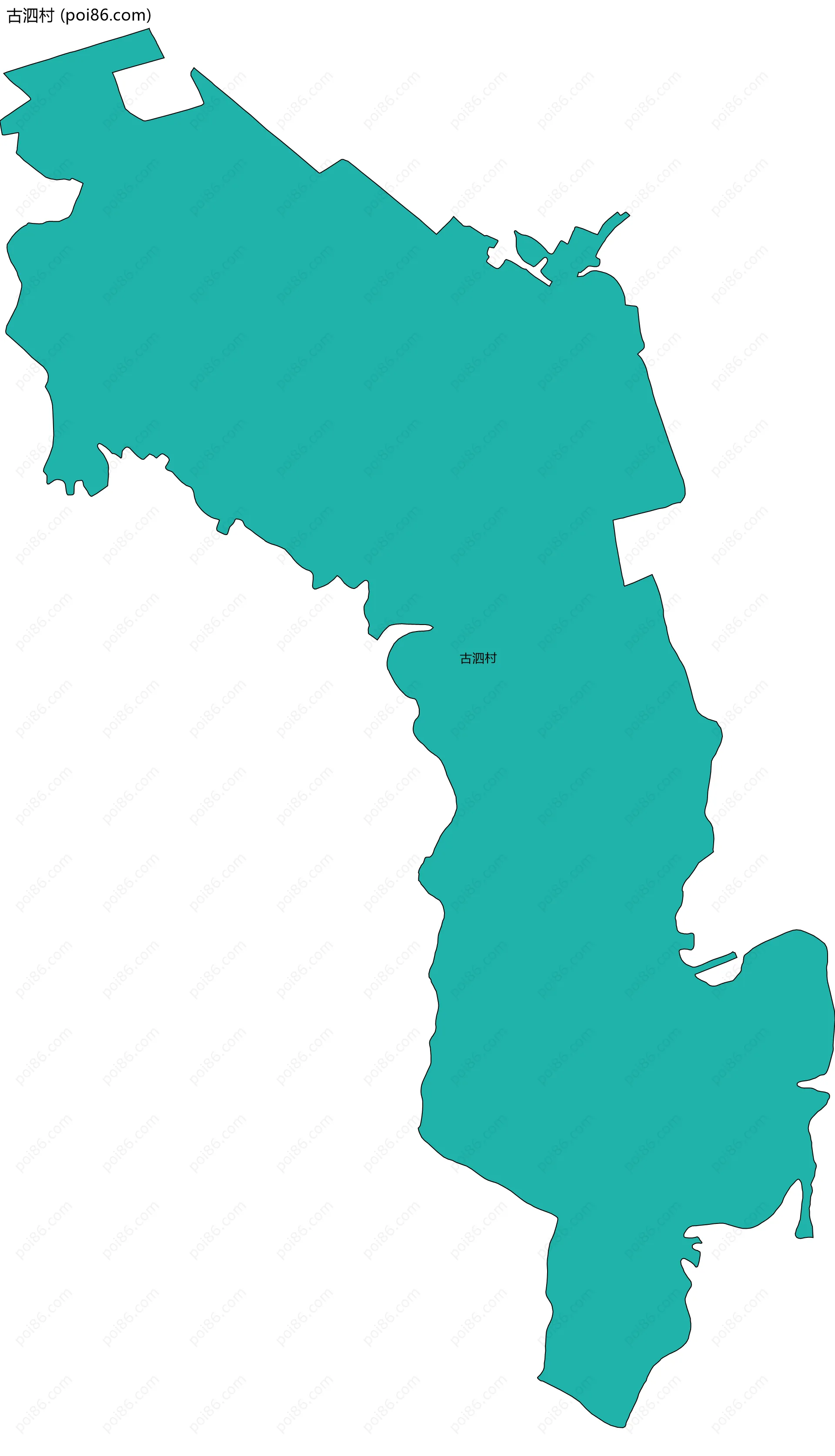 古泗村边界地图