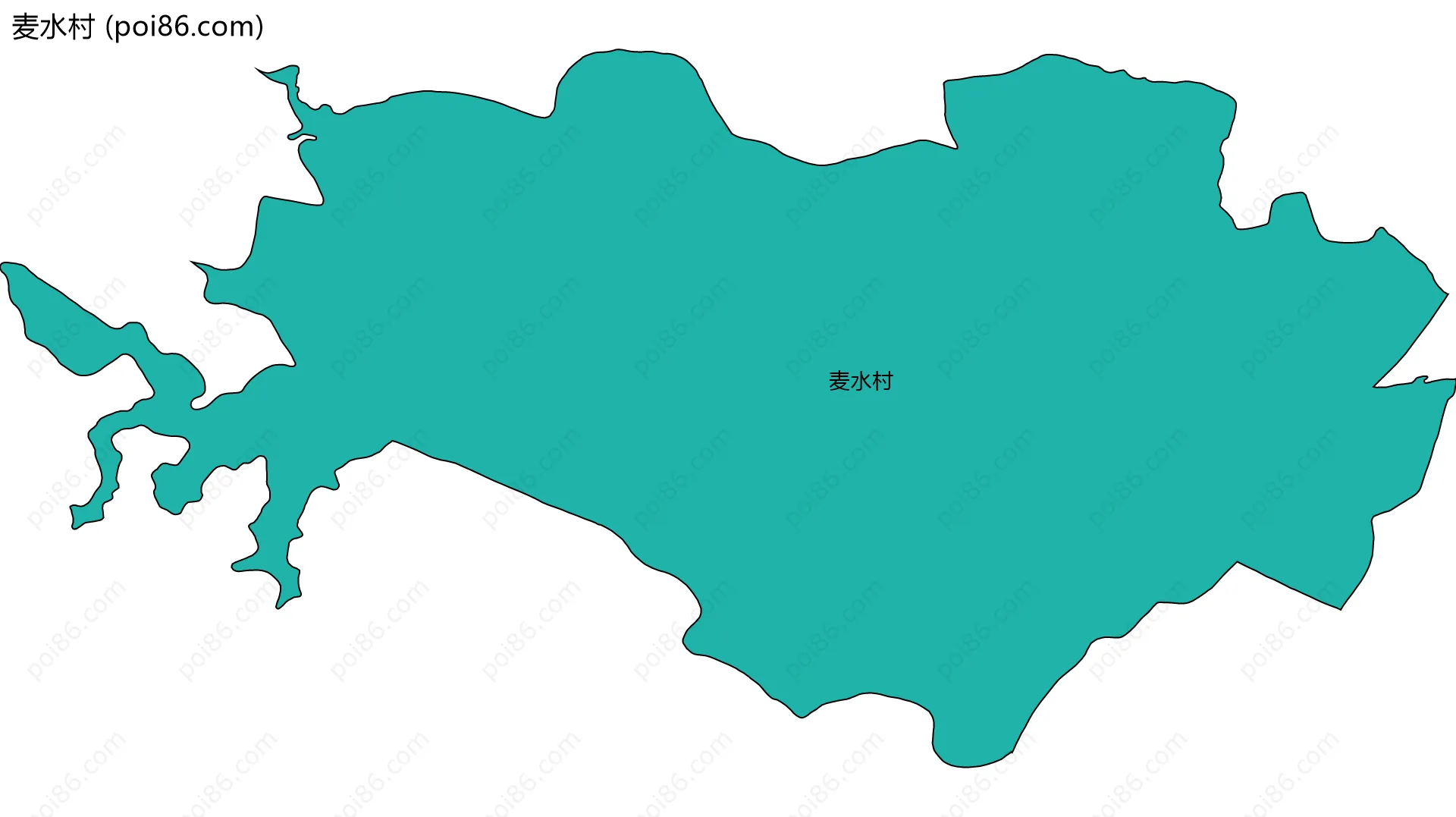 麦水村边界地图