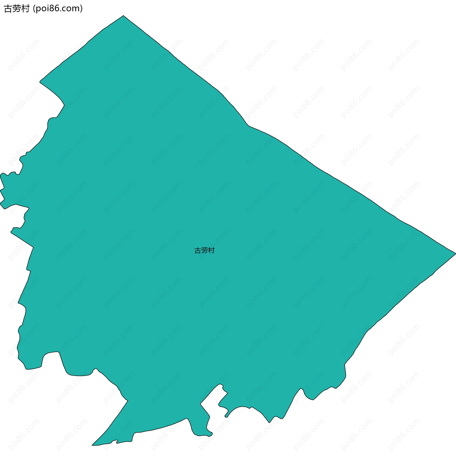 古劳村边界地图