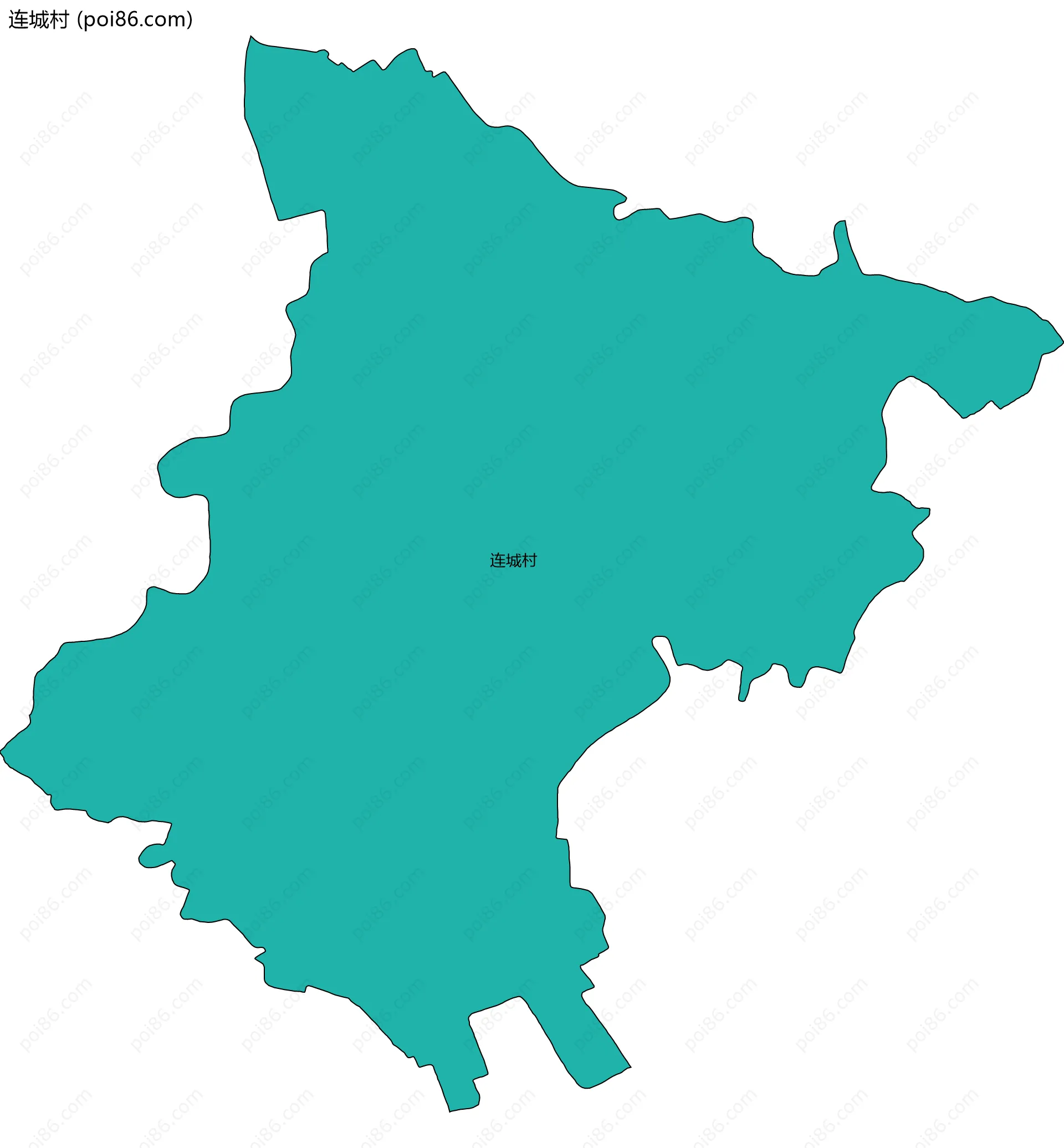 连城村边界地图