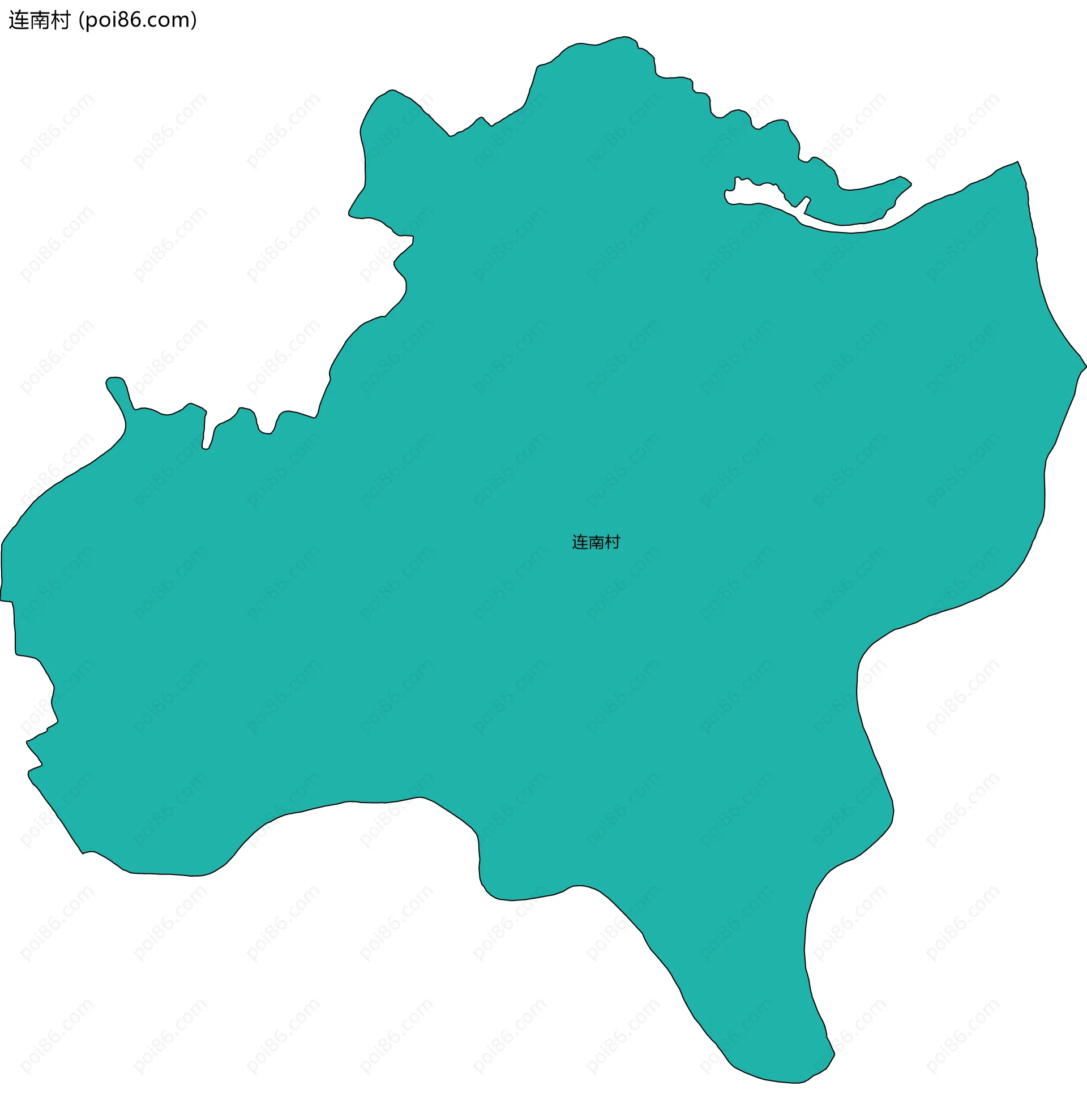 连南村边界地图