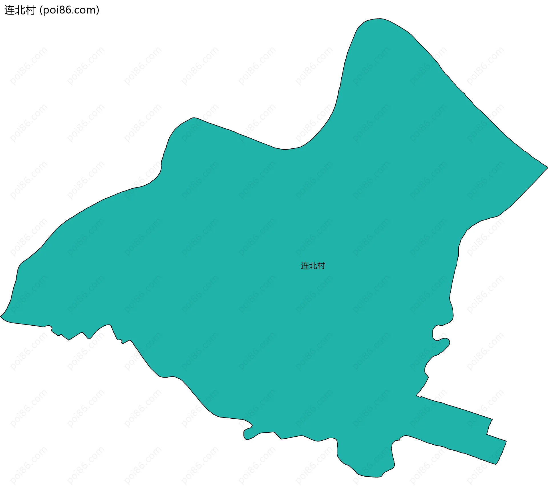 连北村边界地图