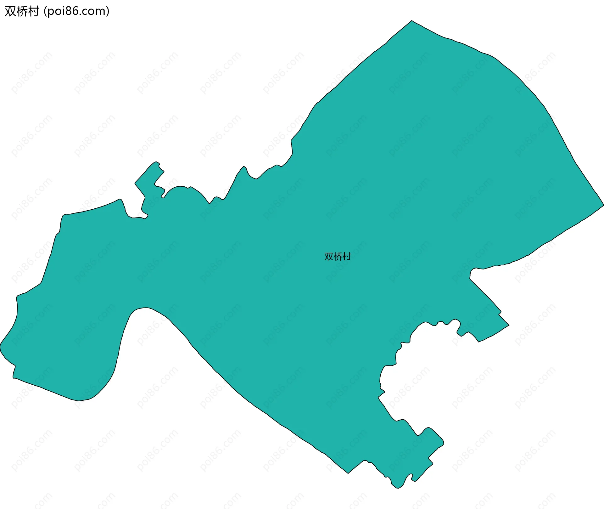 双桥村边界地图