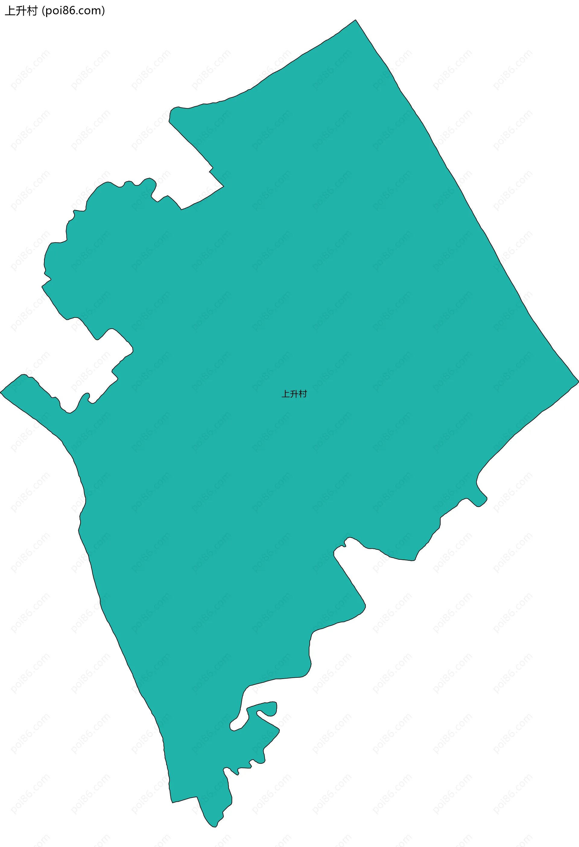 上升村边界地图