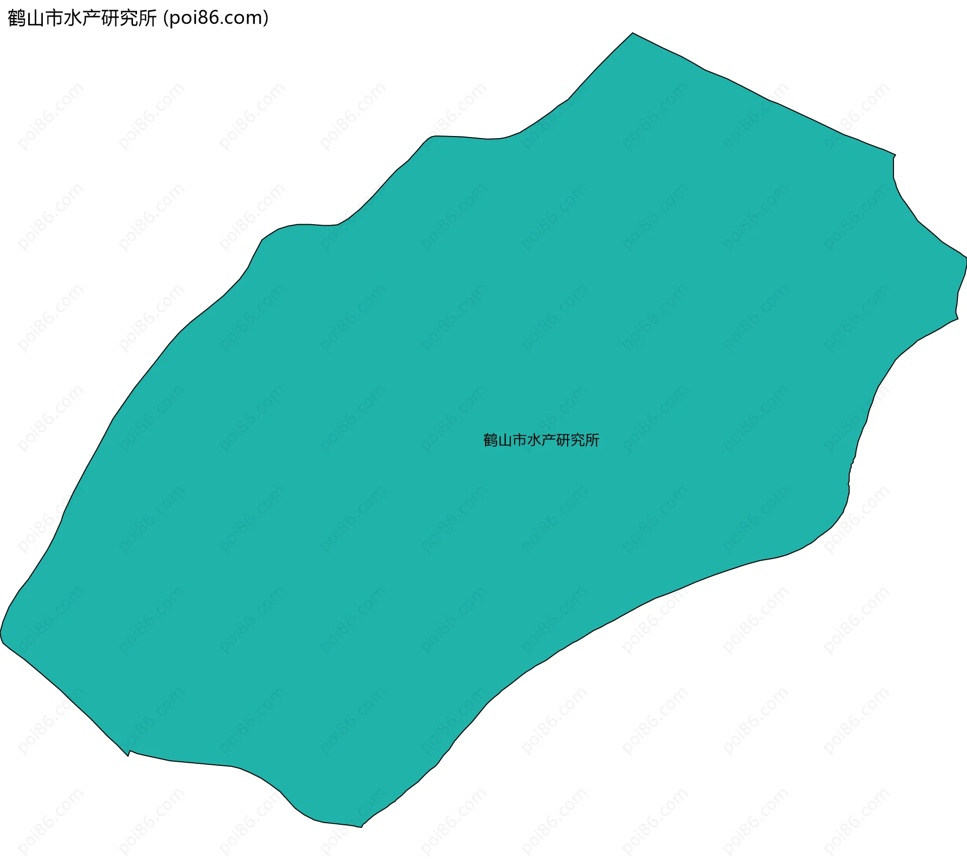 鹤山市水产研究所边界地图