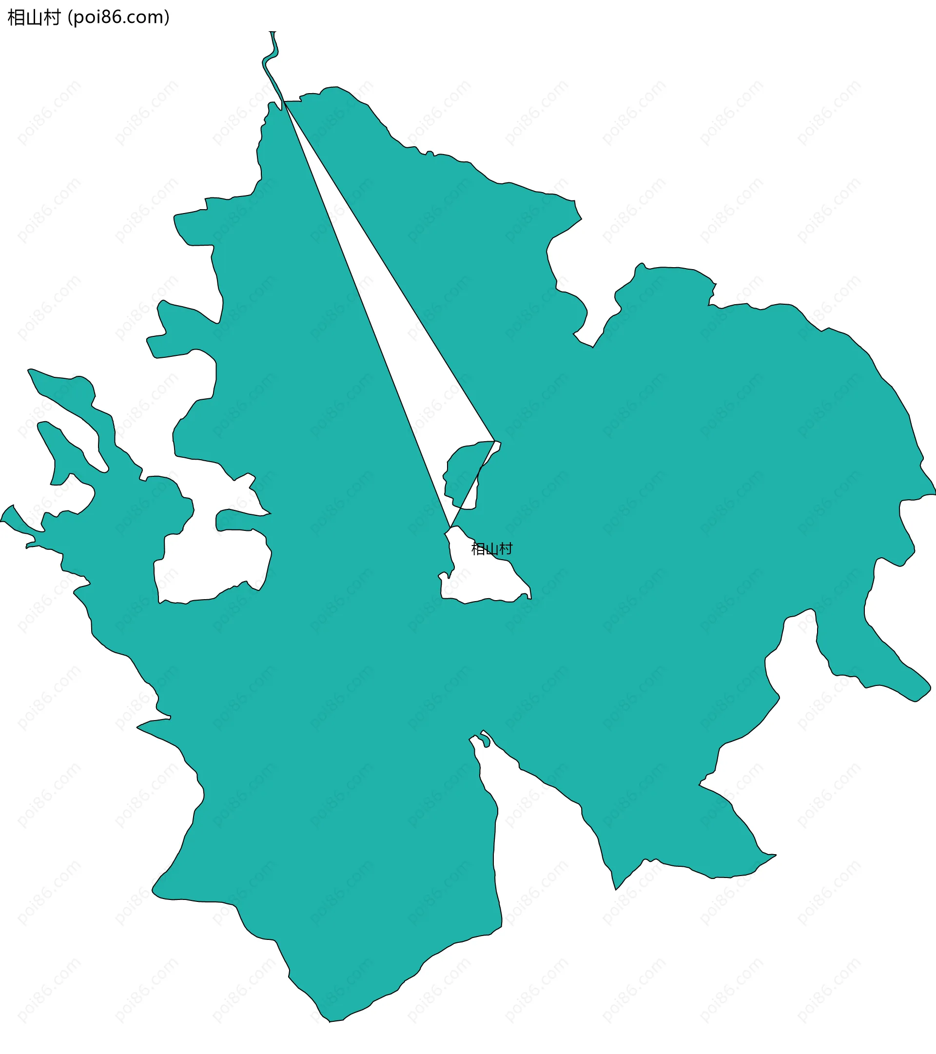 相山村边界地图