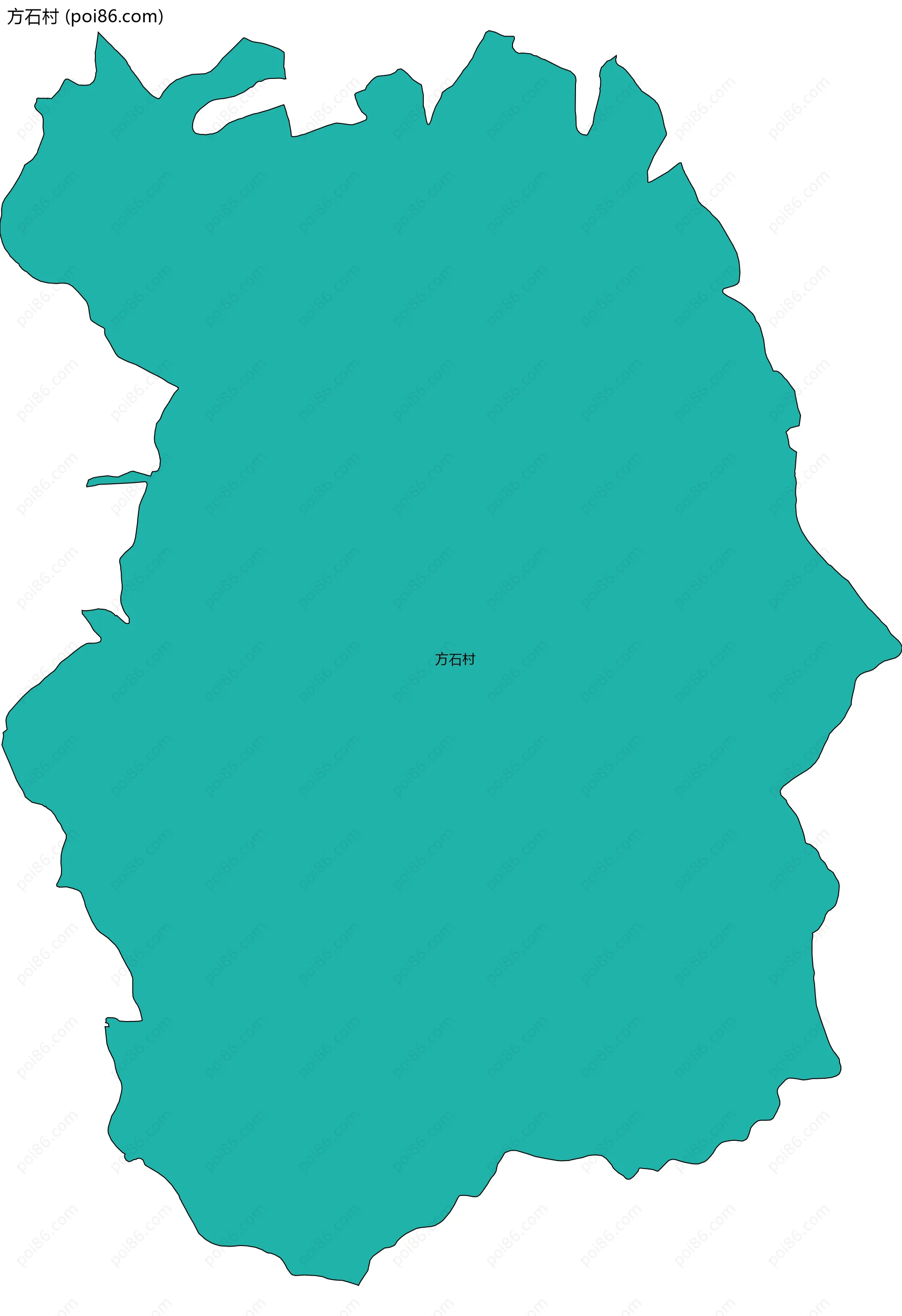 方石村边界地图