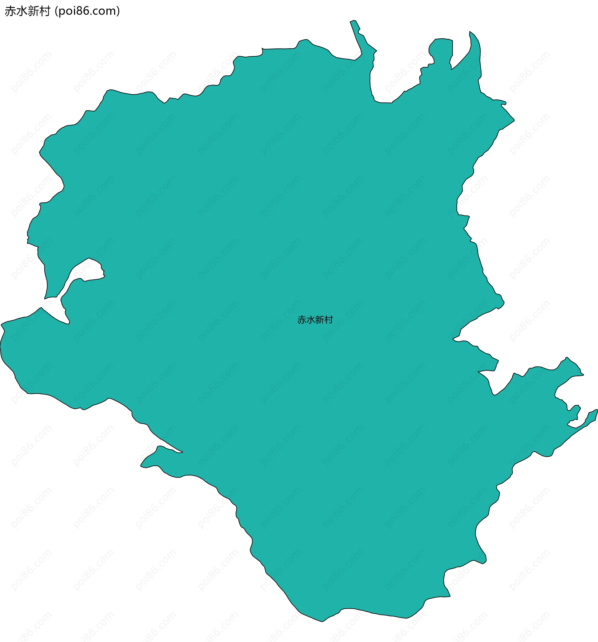 赤水新村边界地图