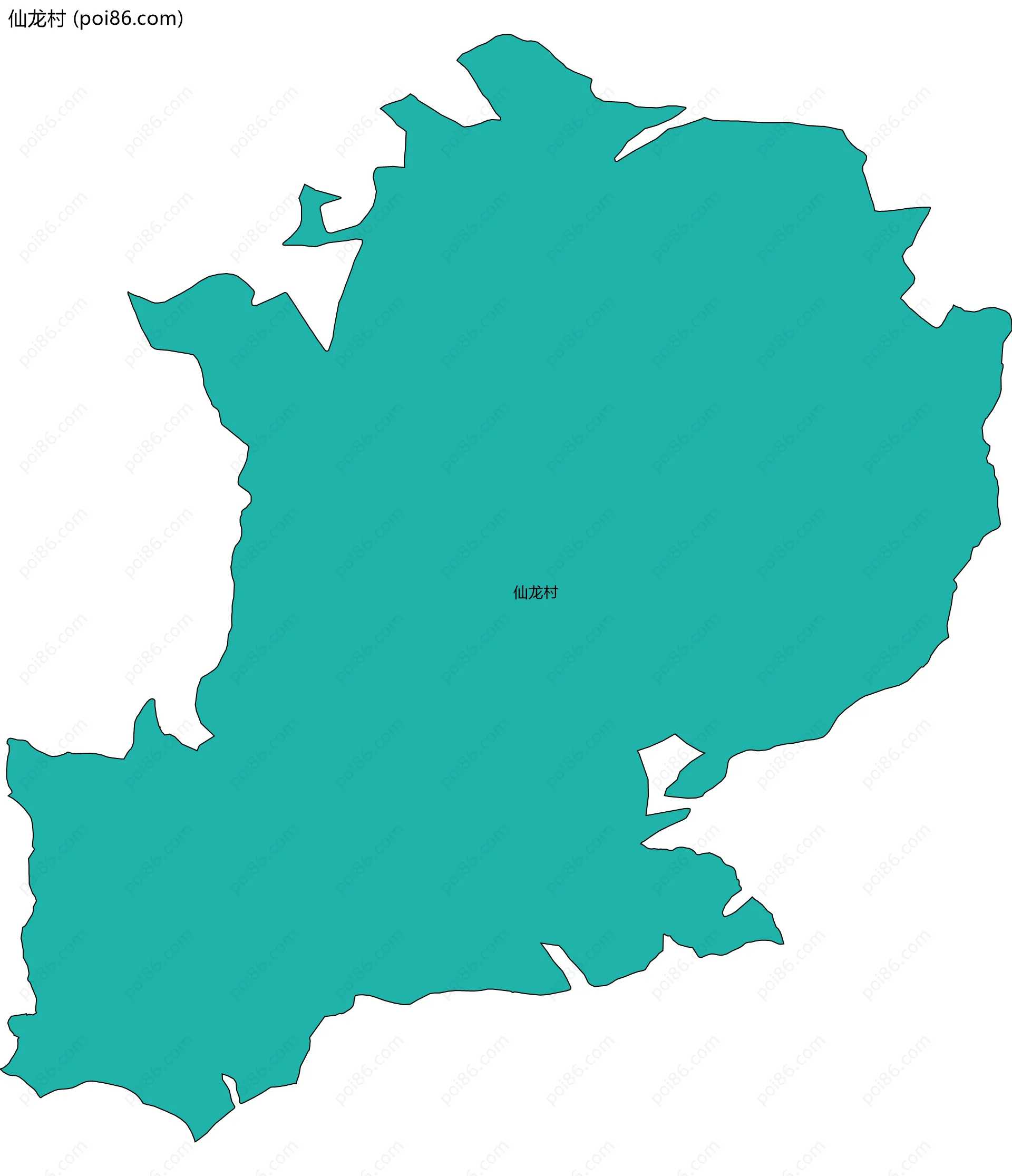 仙龙村边界地图