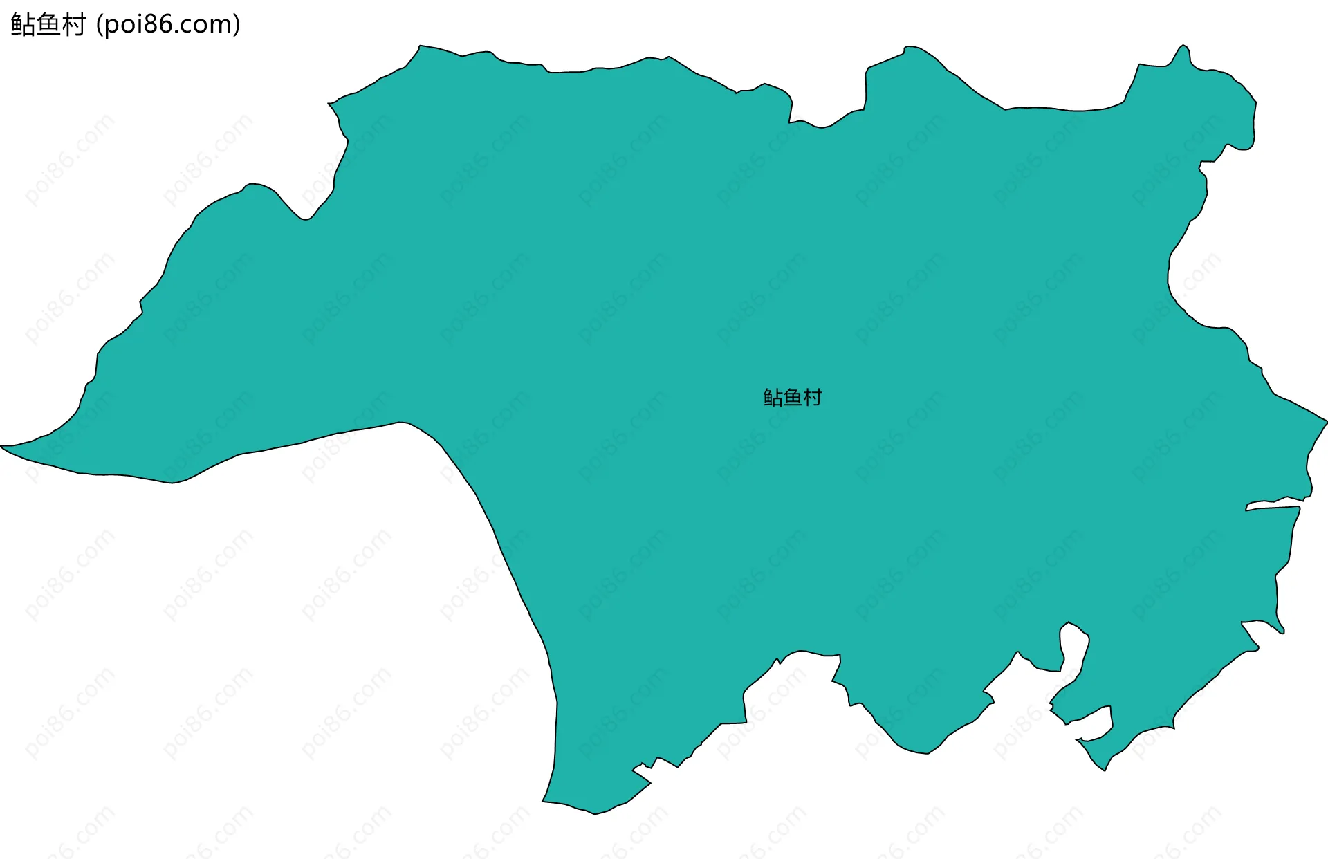 鲇鱼村边界地图