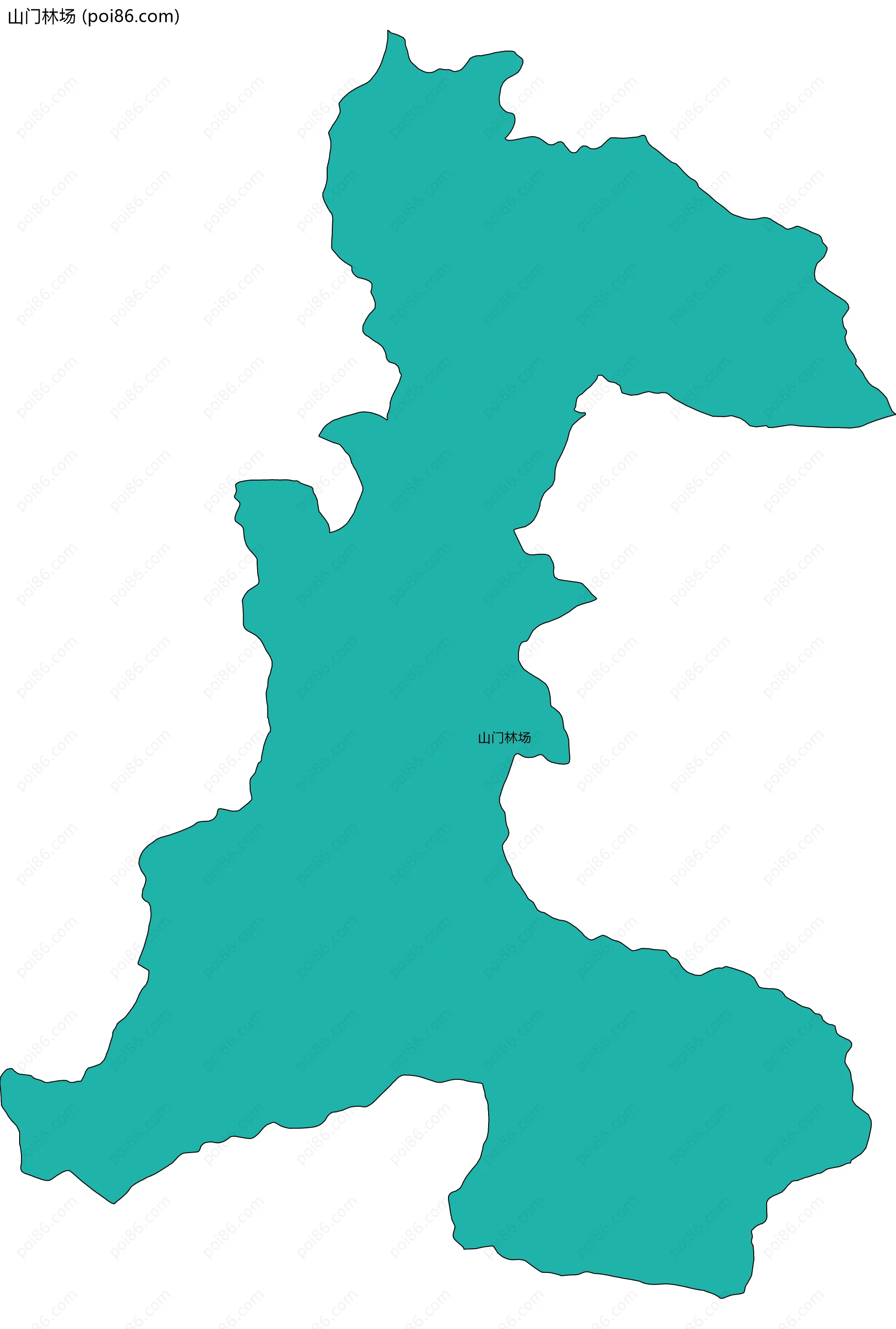 山门林场边界地图