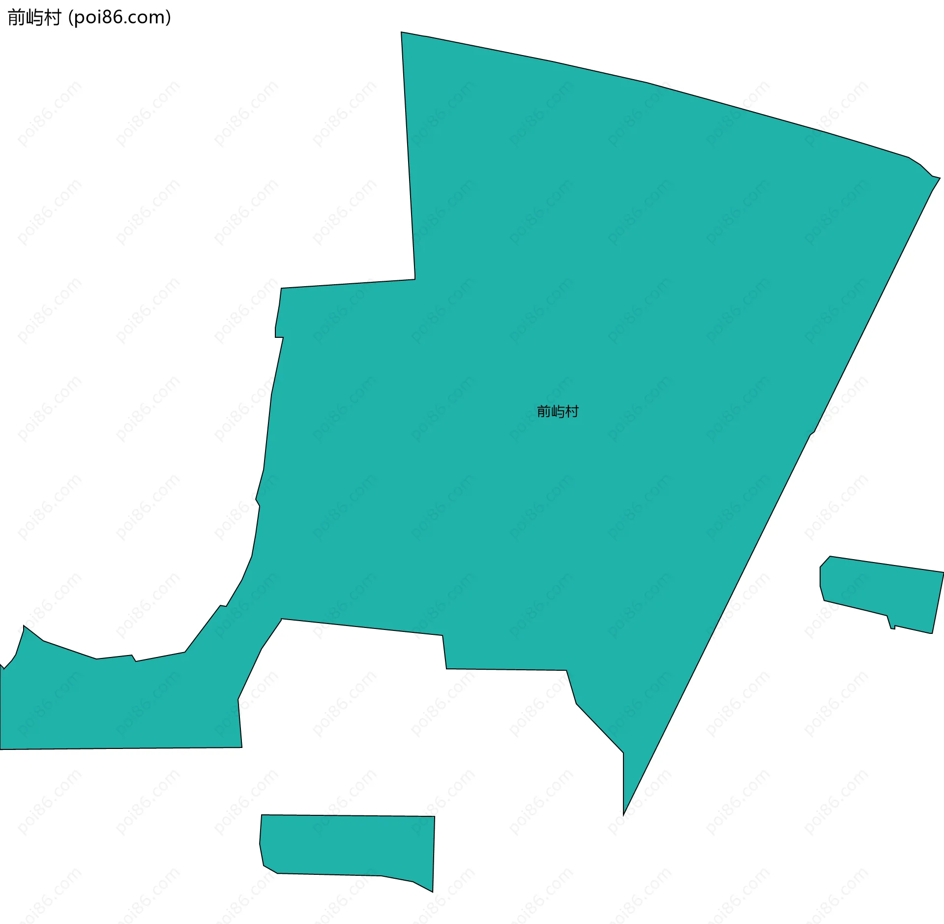 前屿村边界地图