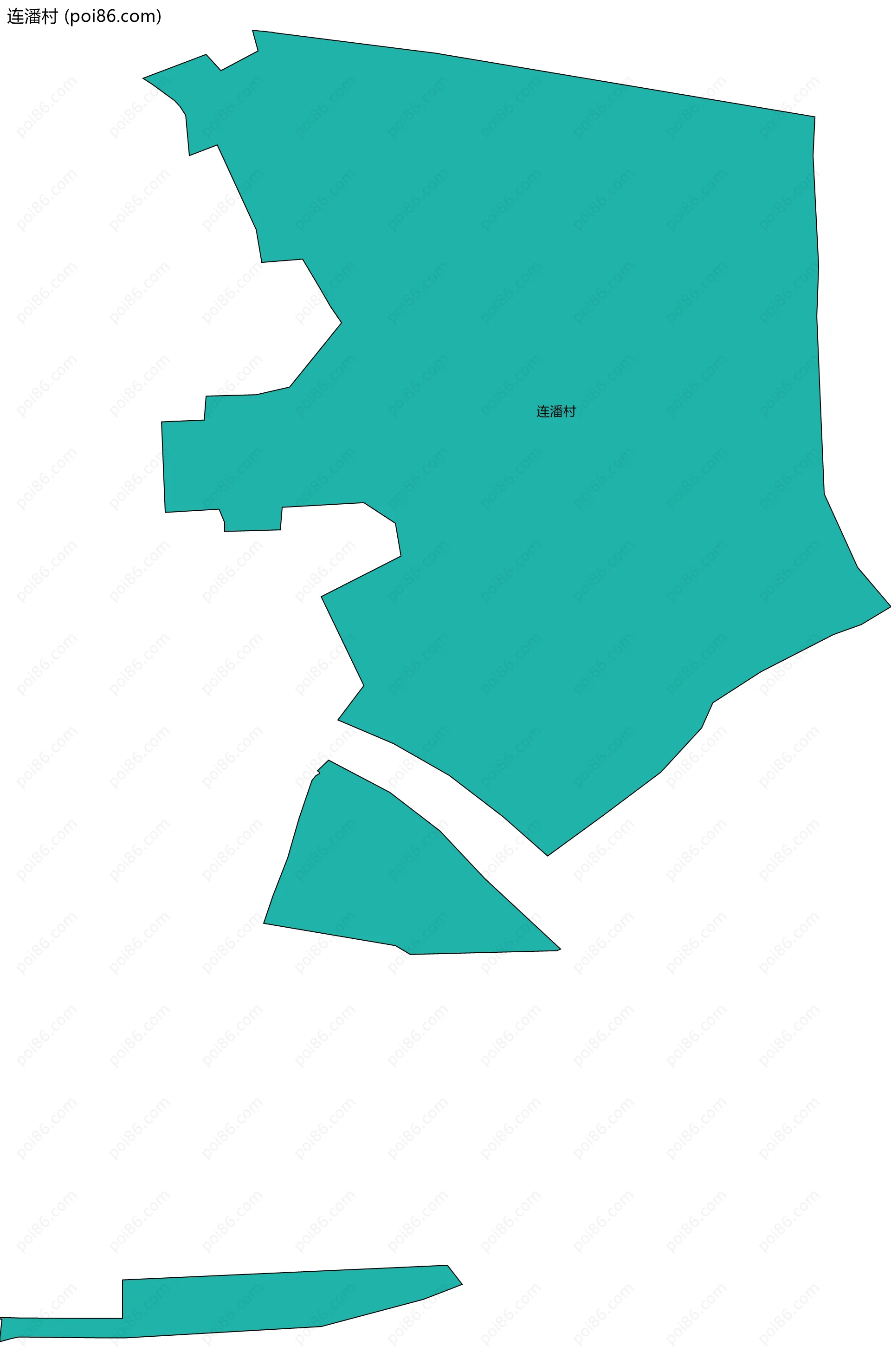 连潘村边界地图