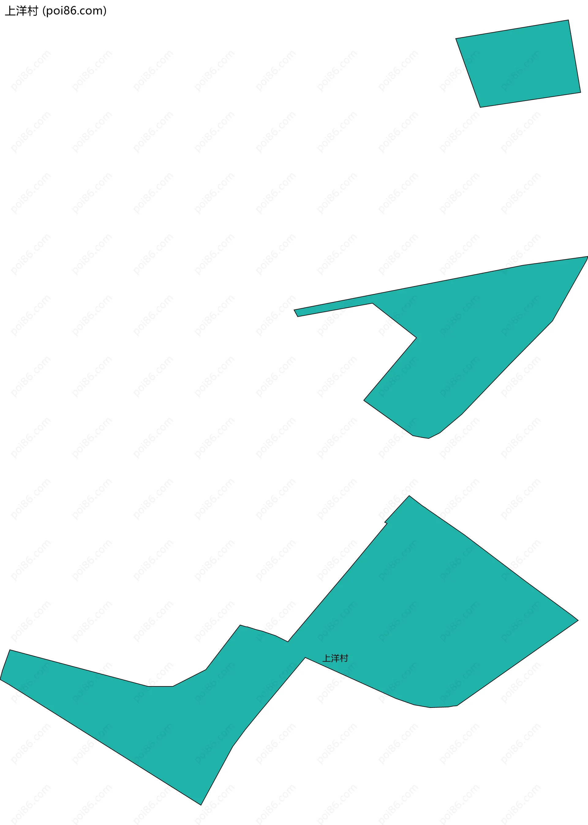 上洋村边界地图