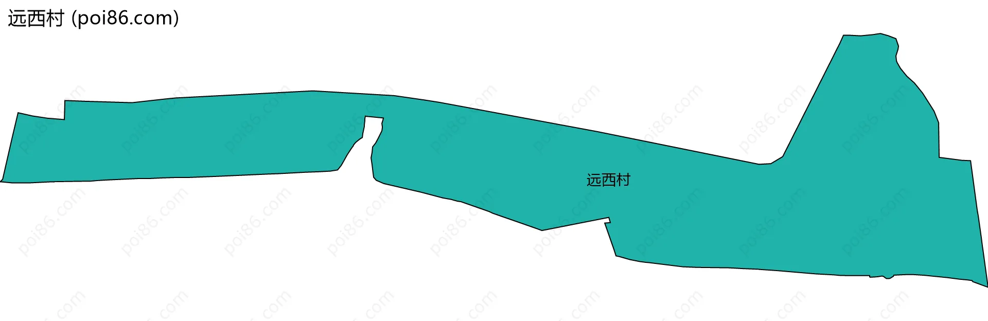 远西村边界地图