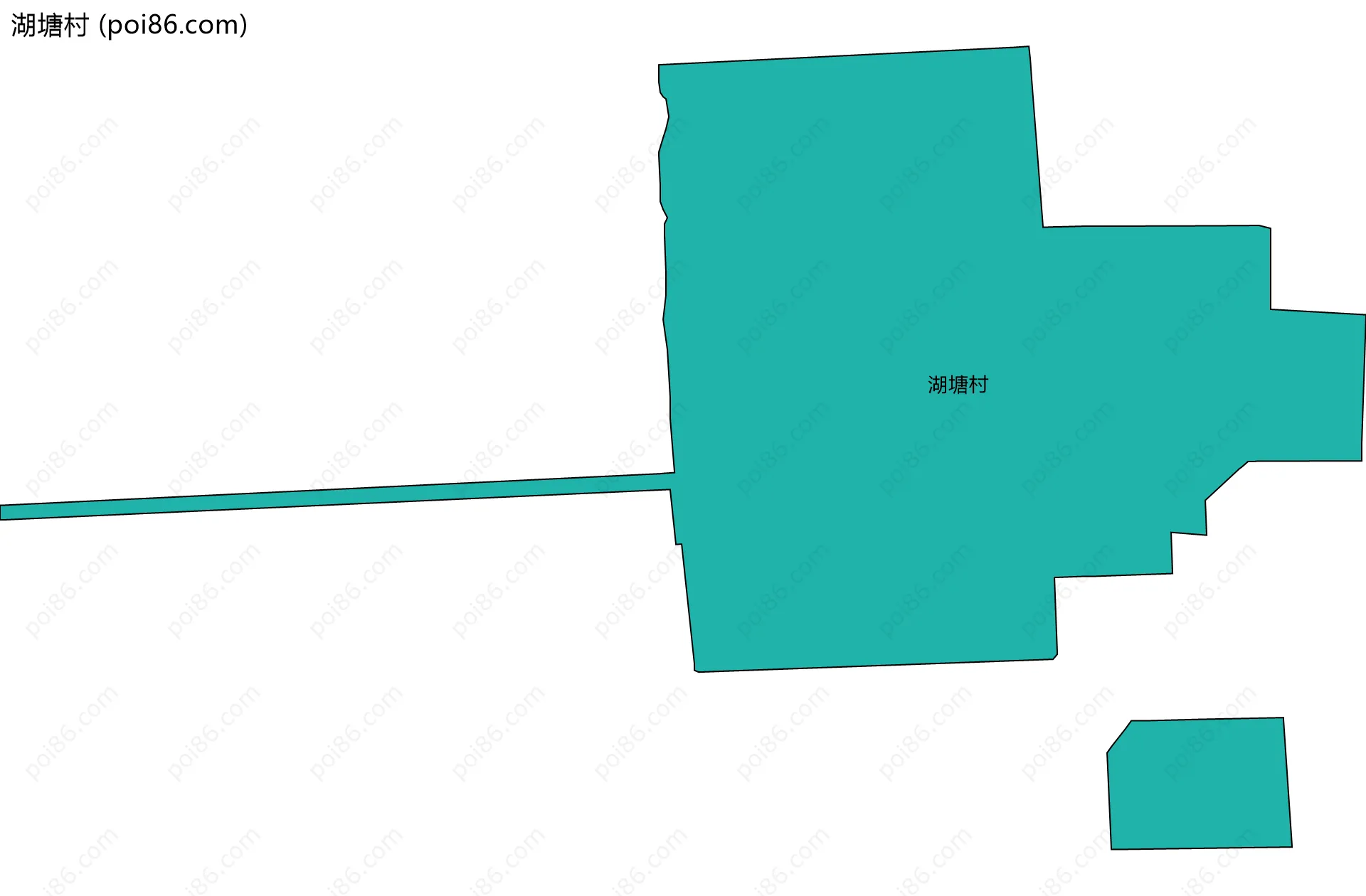 湖塘村边界地图
