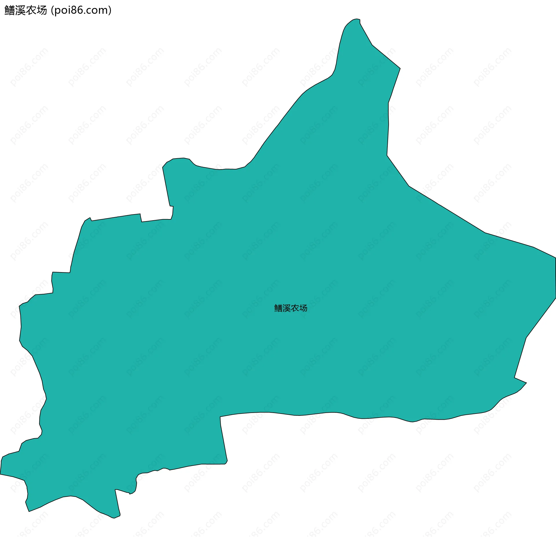 鳝溪农场边界地图