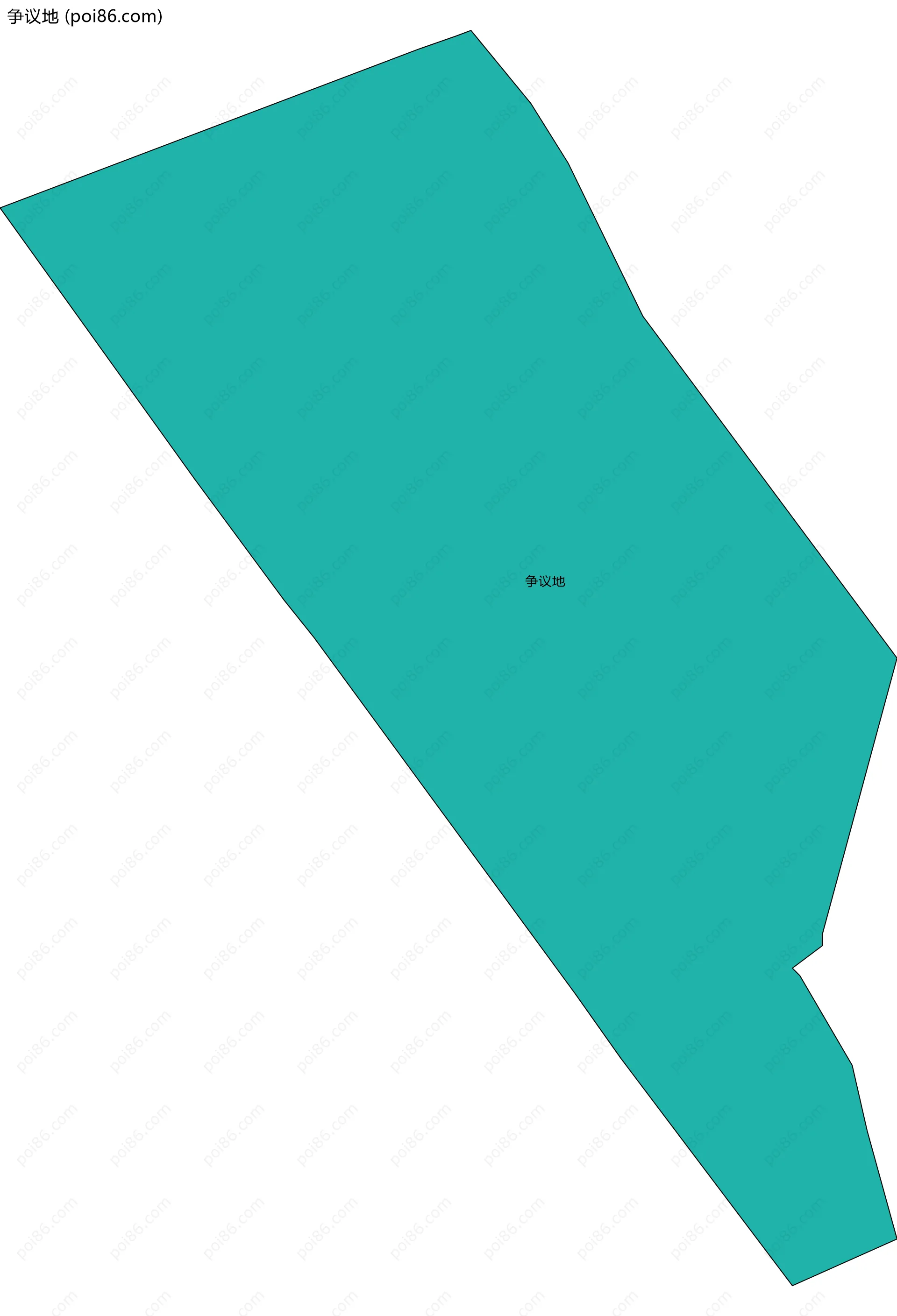 争议地边界地图