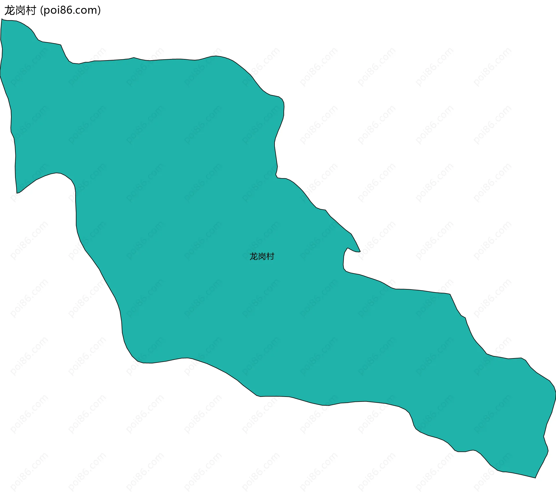 龙岗村边界地图