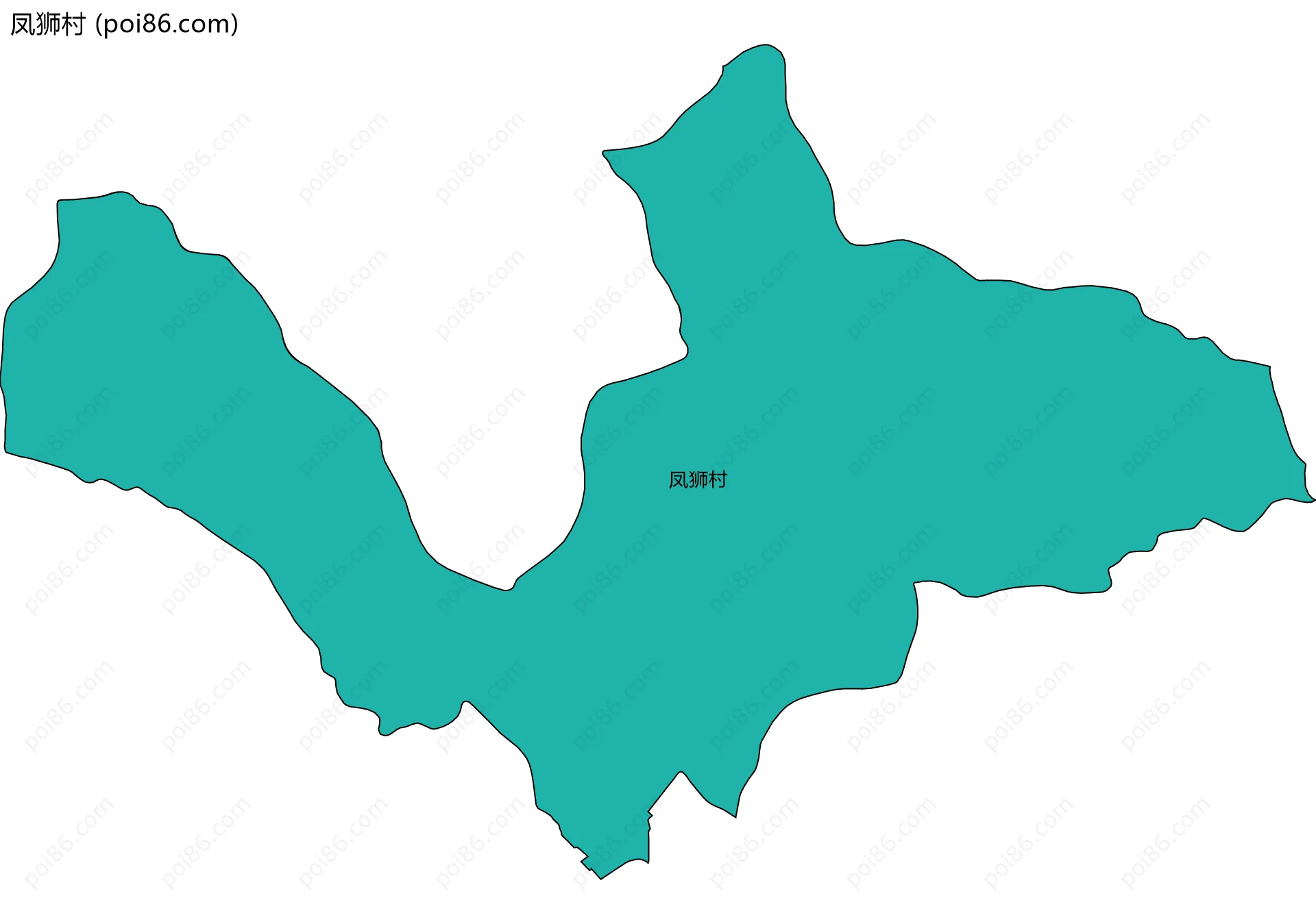 凤狮村边界地图