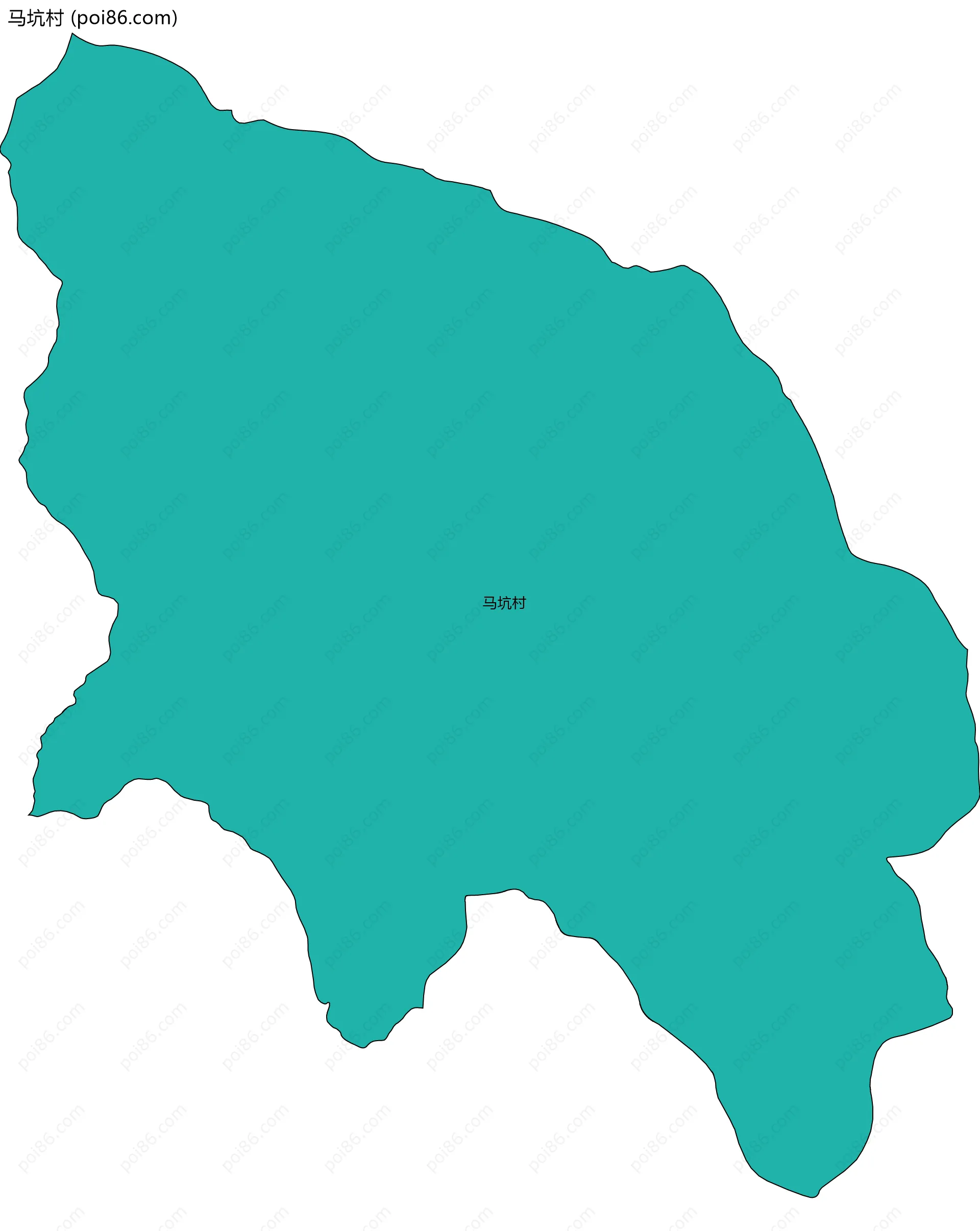 马坑村边界地图