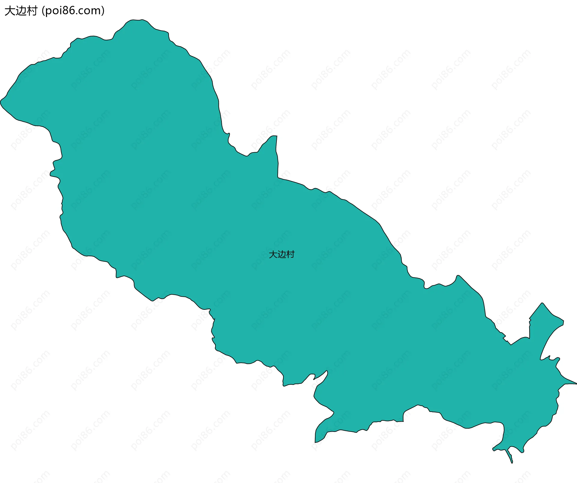 大边村边界地图