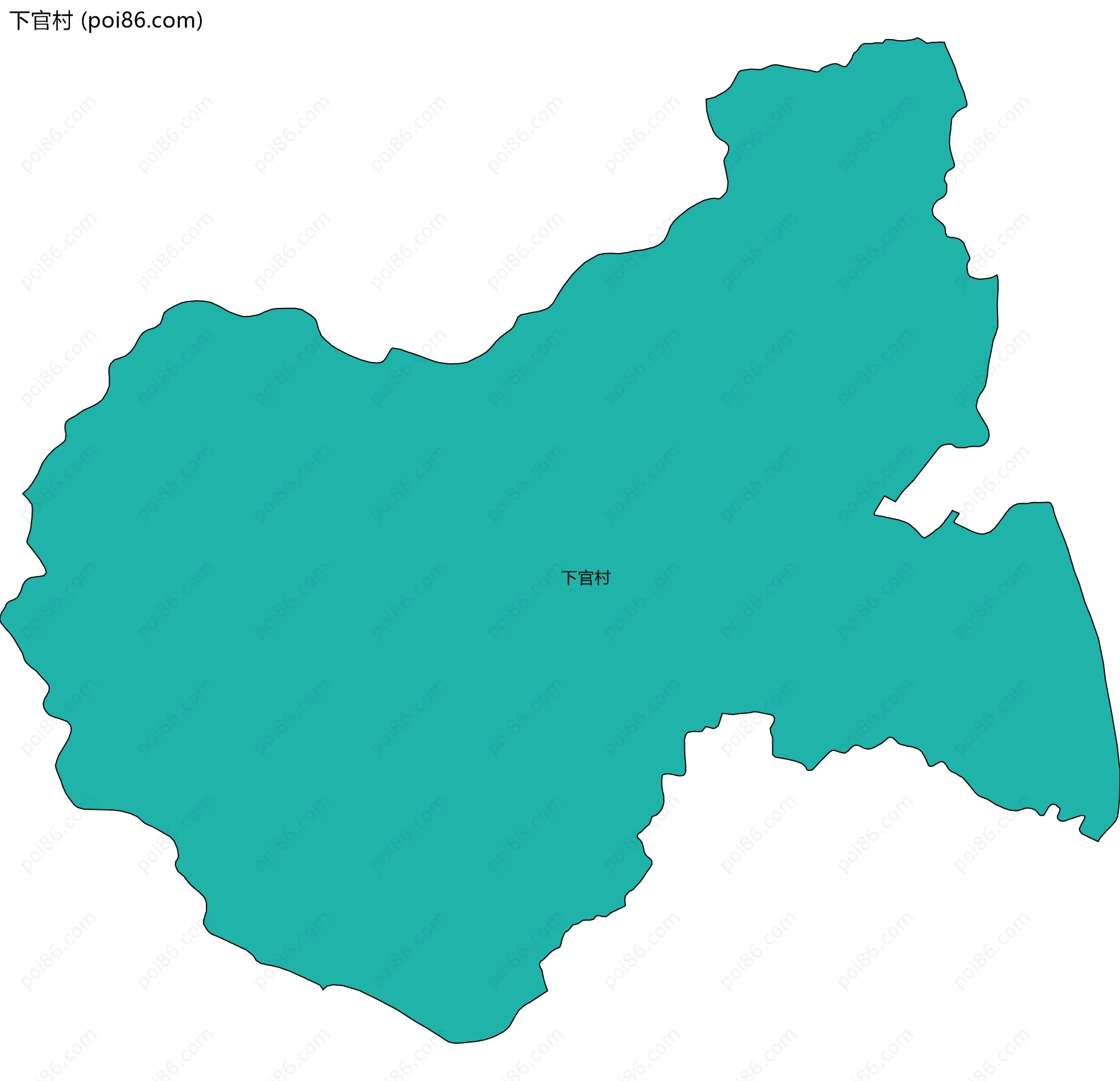 下官村边界地图