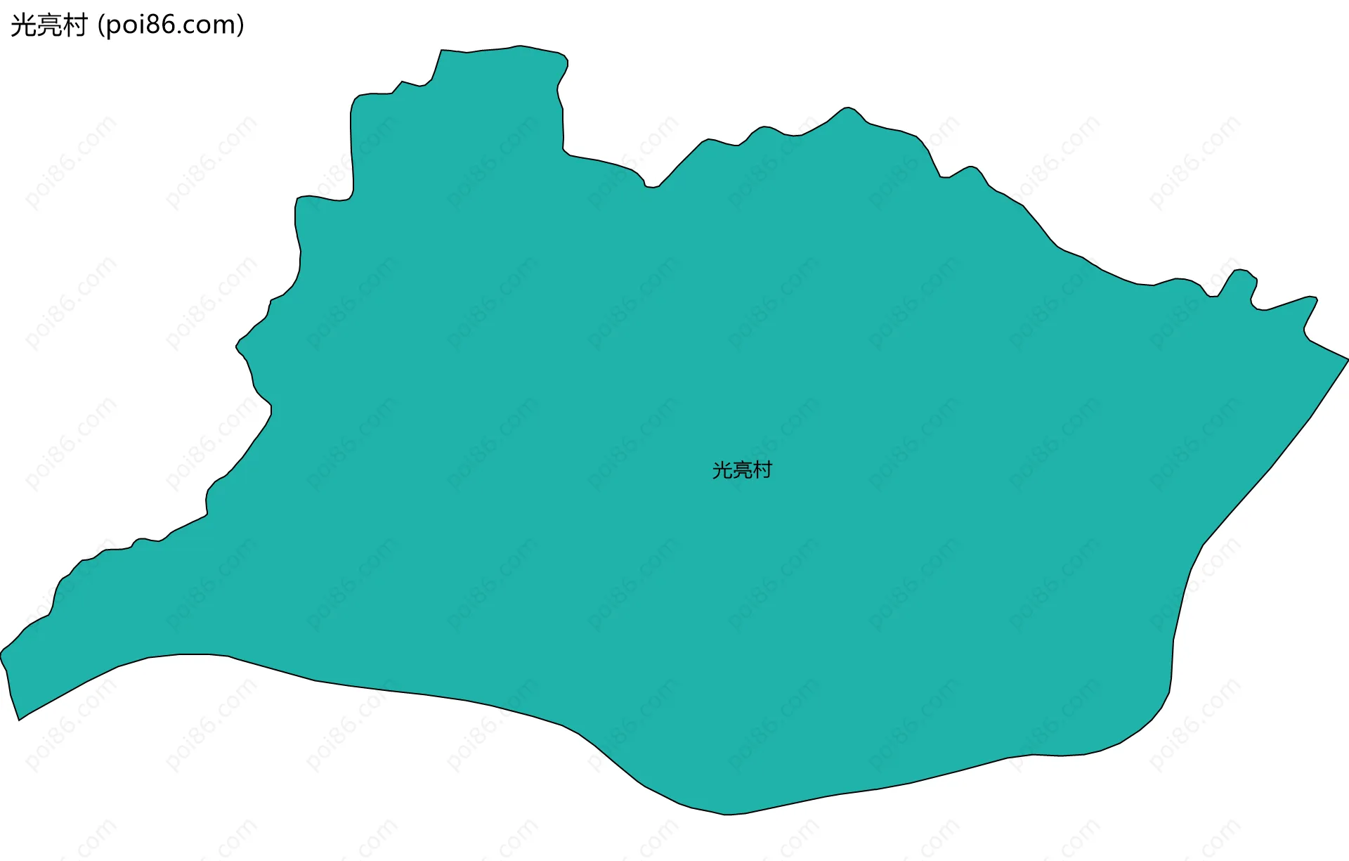 光亮村边界地图