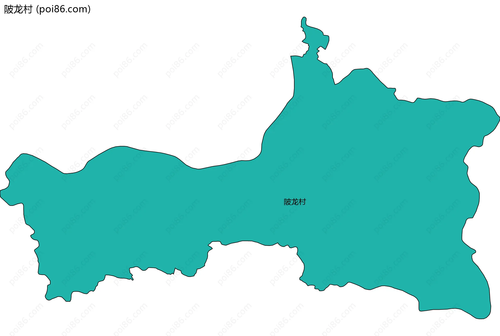 陂龙村边界地图