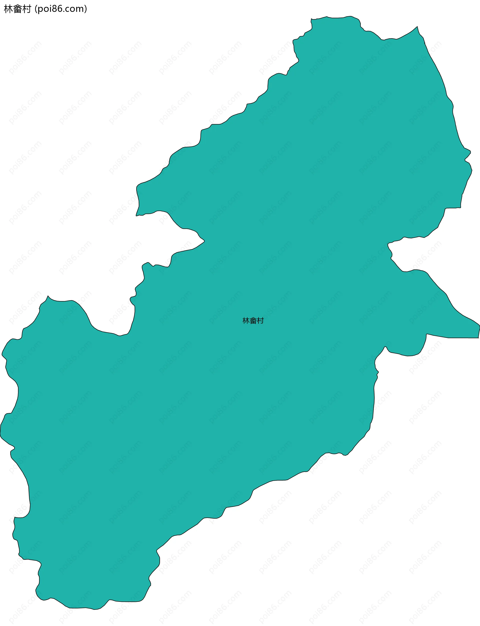 林畲村边界地图