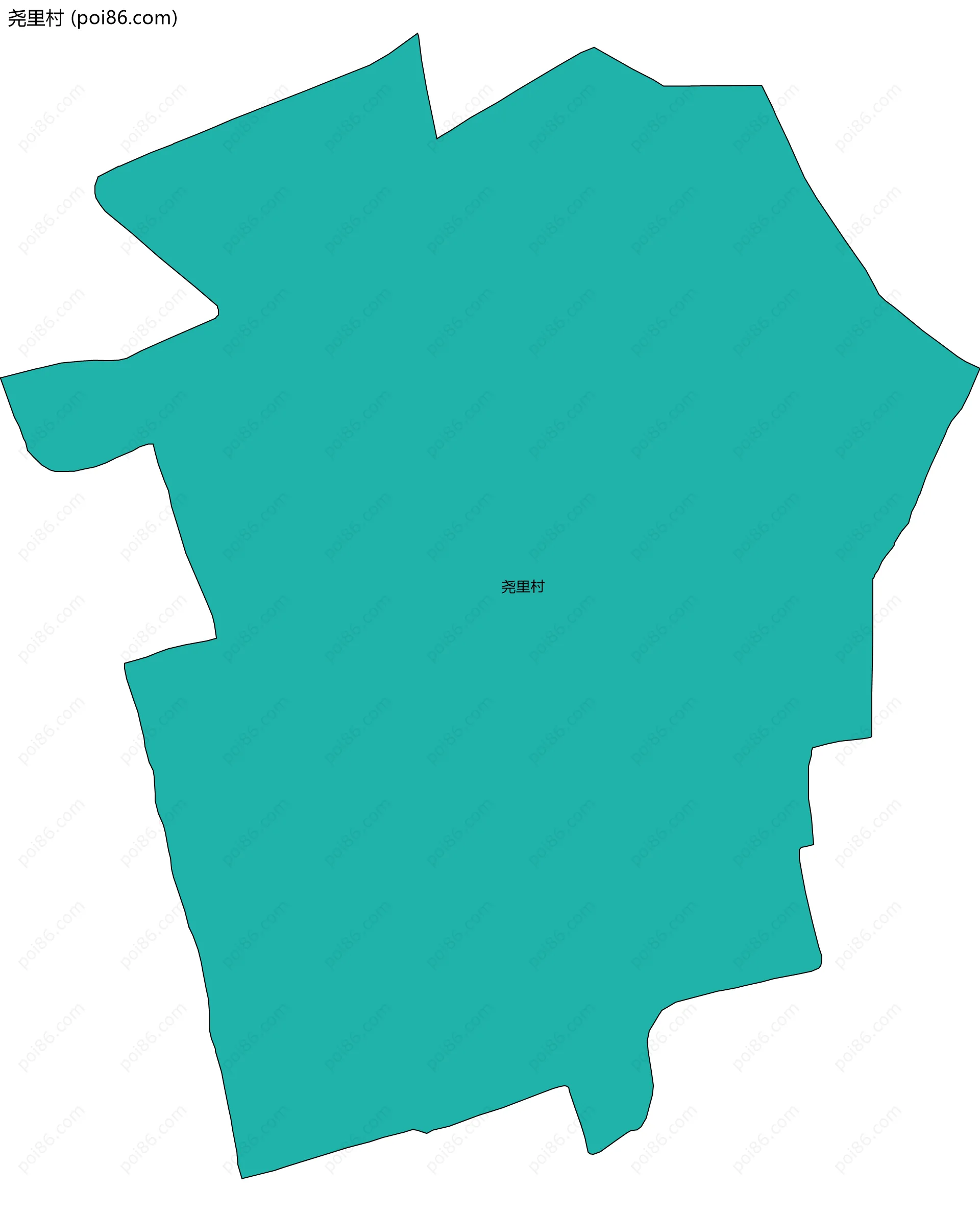 尧里村边界地图