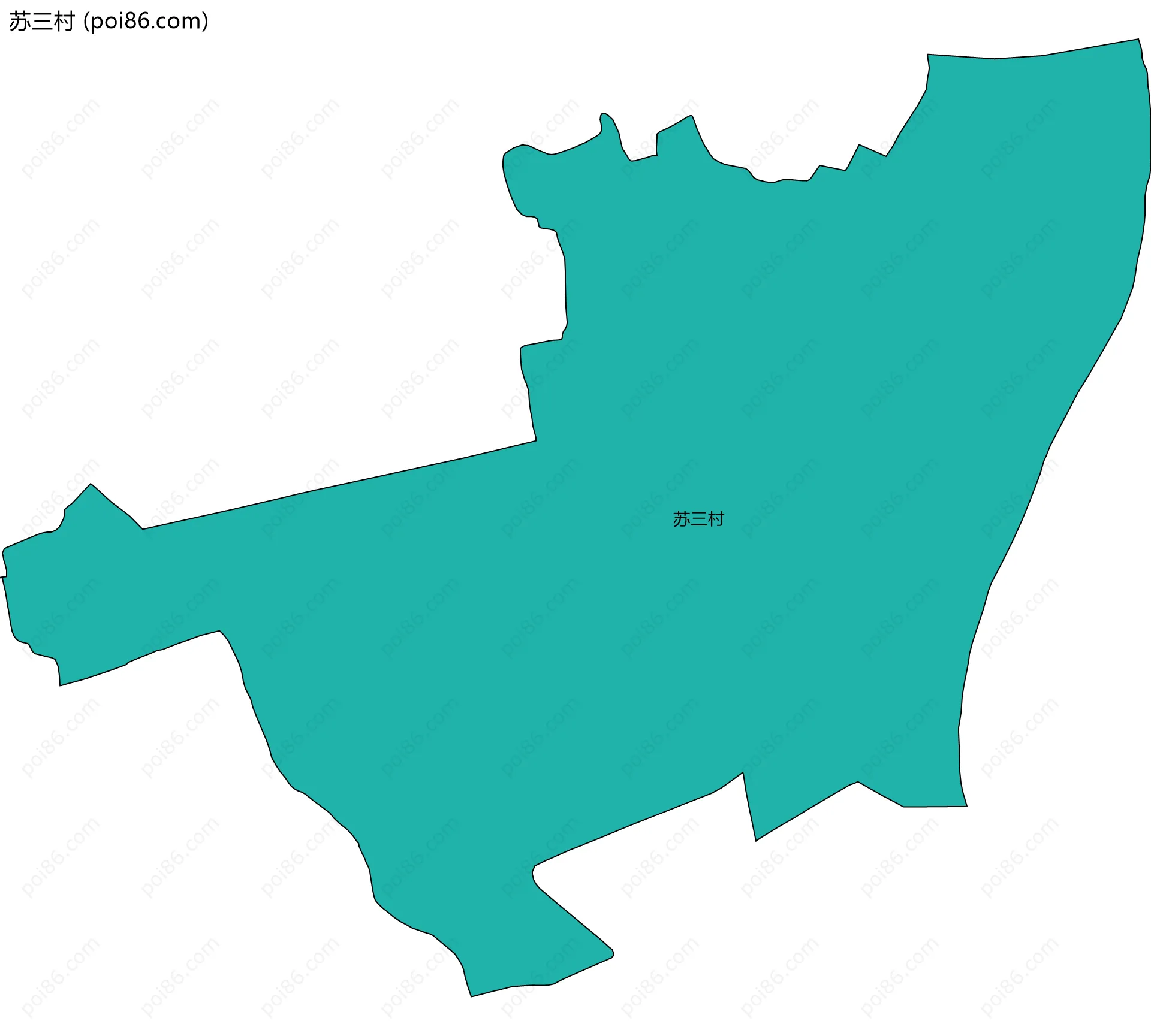 苏三村边界地图