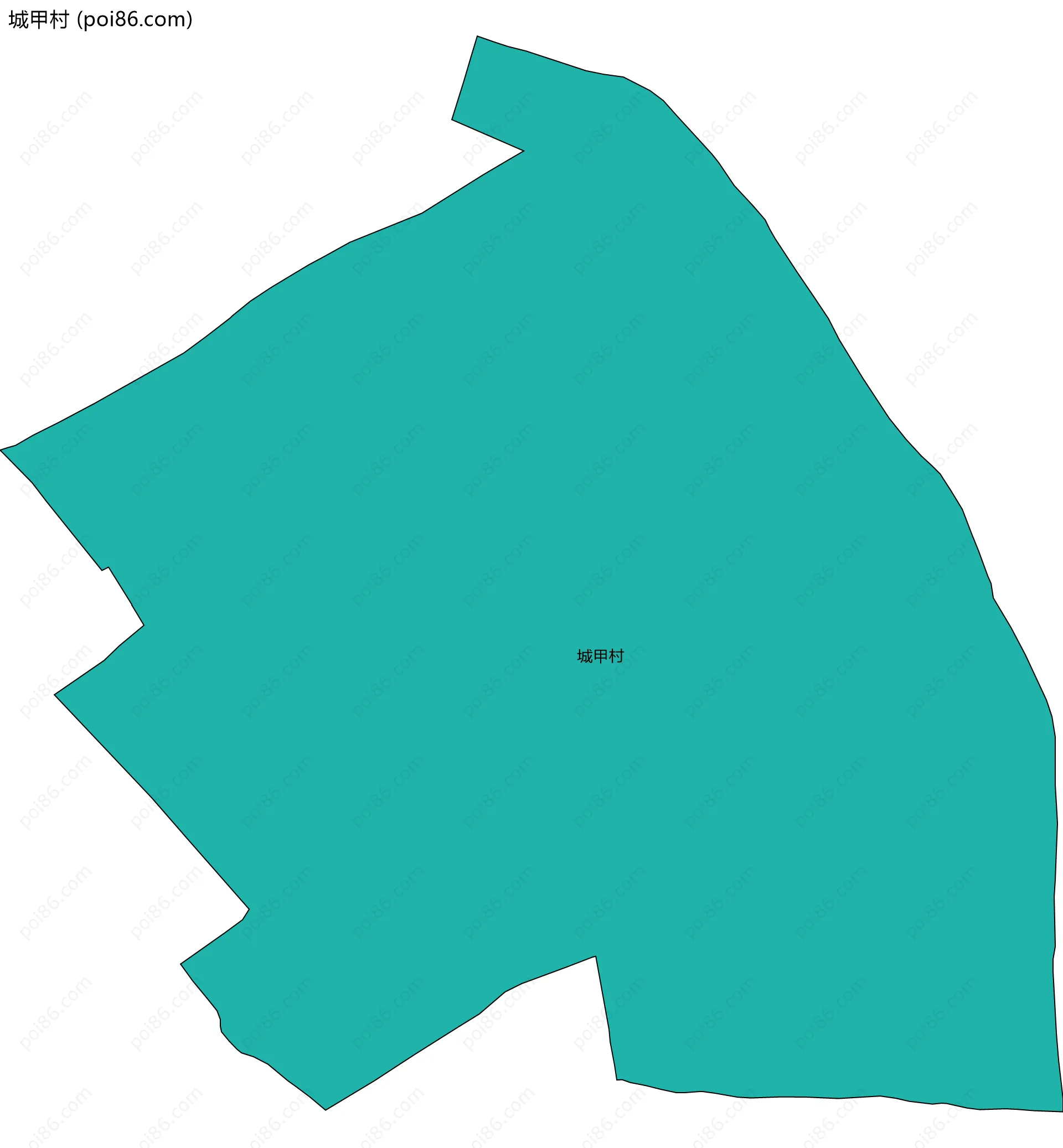 城甲村边界地图