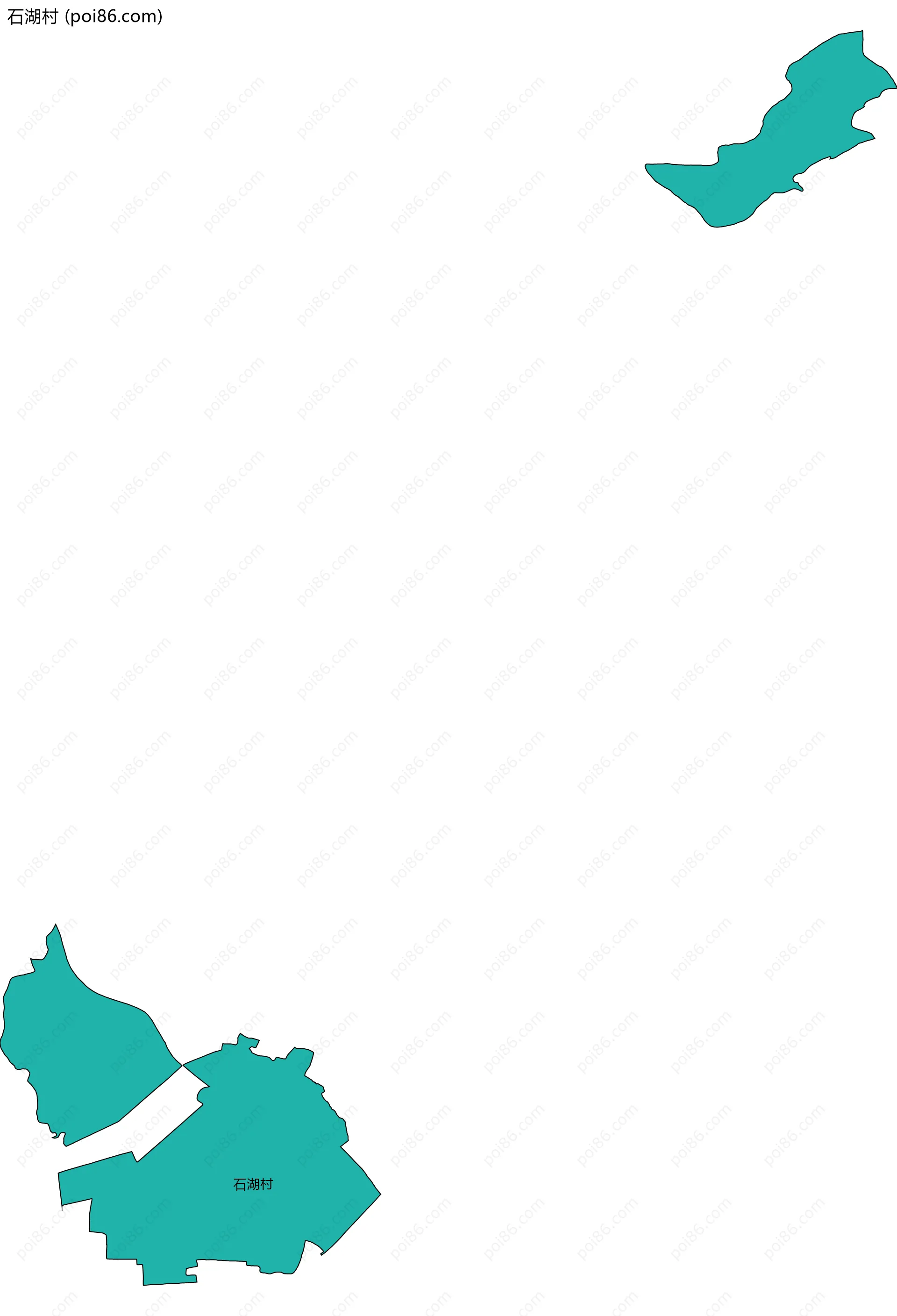 石湖村边界地图