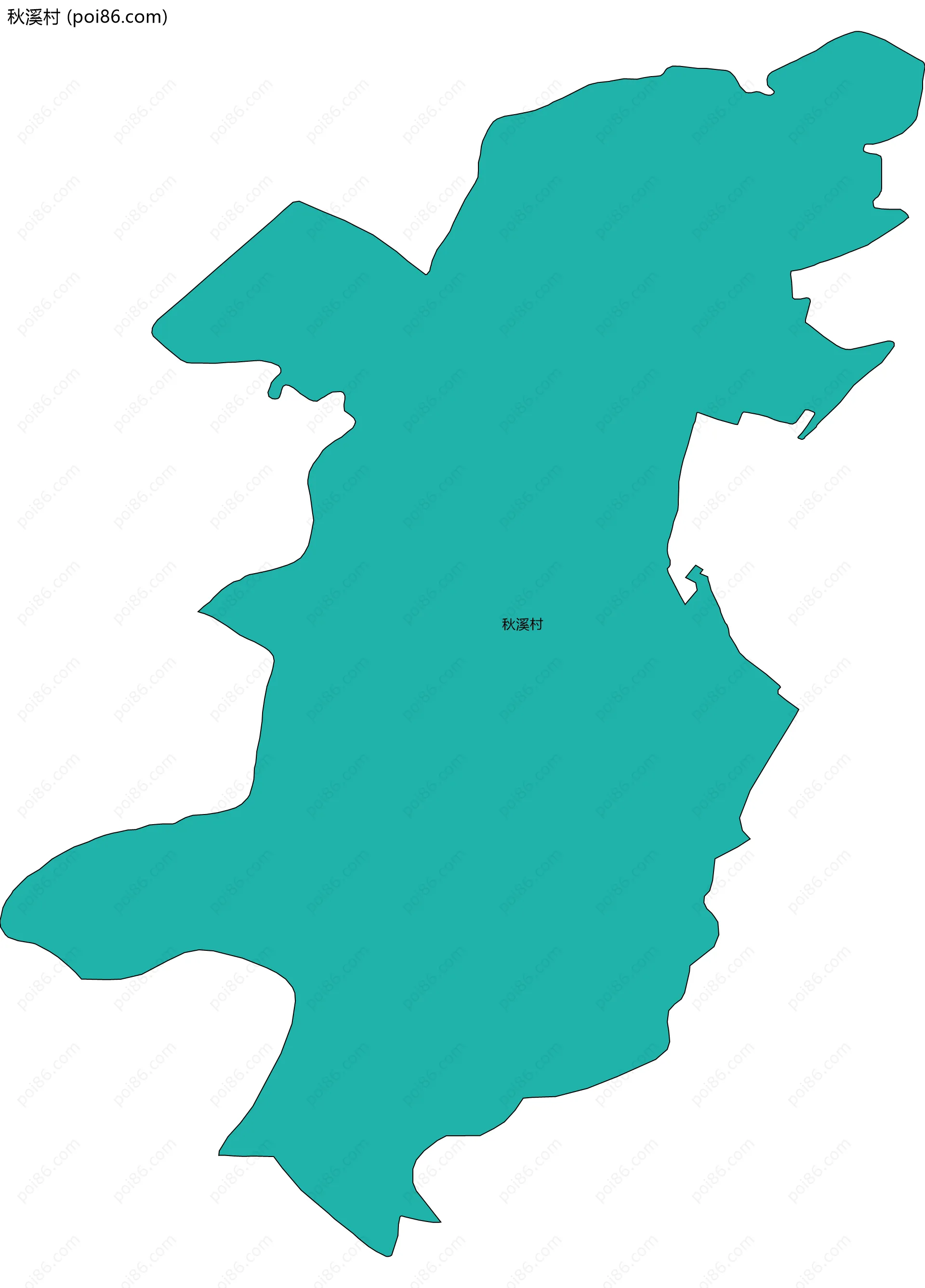 秋溪村边界地图