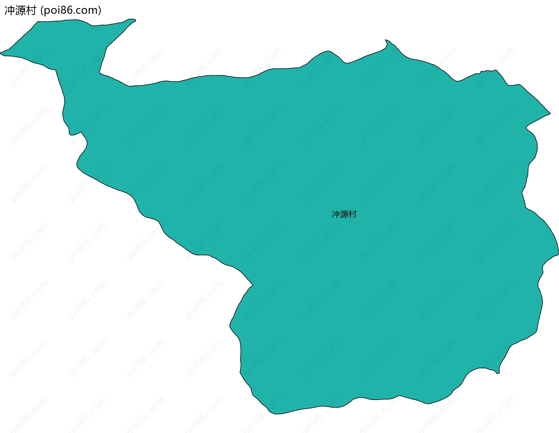 冲源村边界地图
